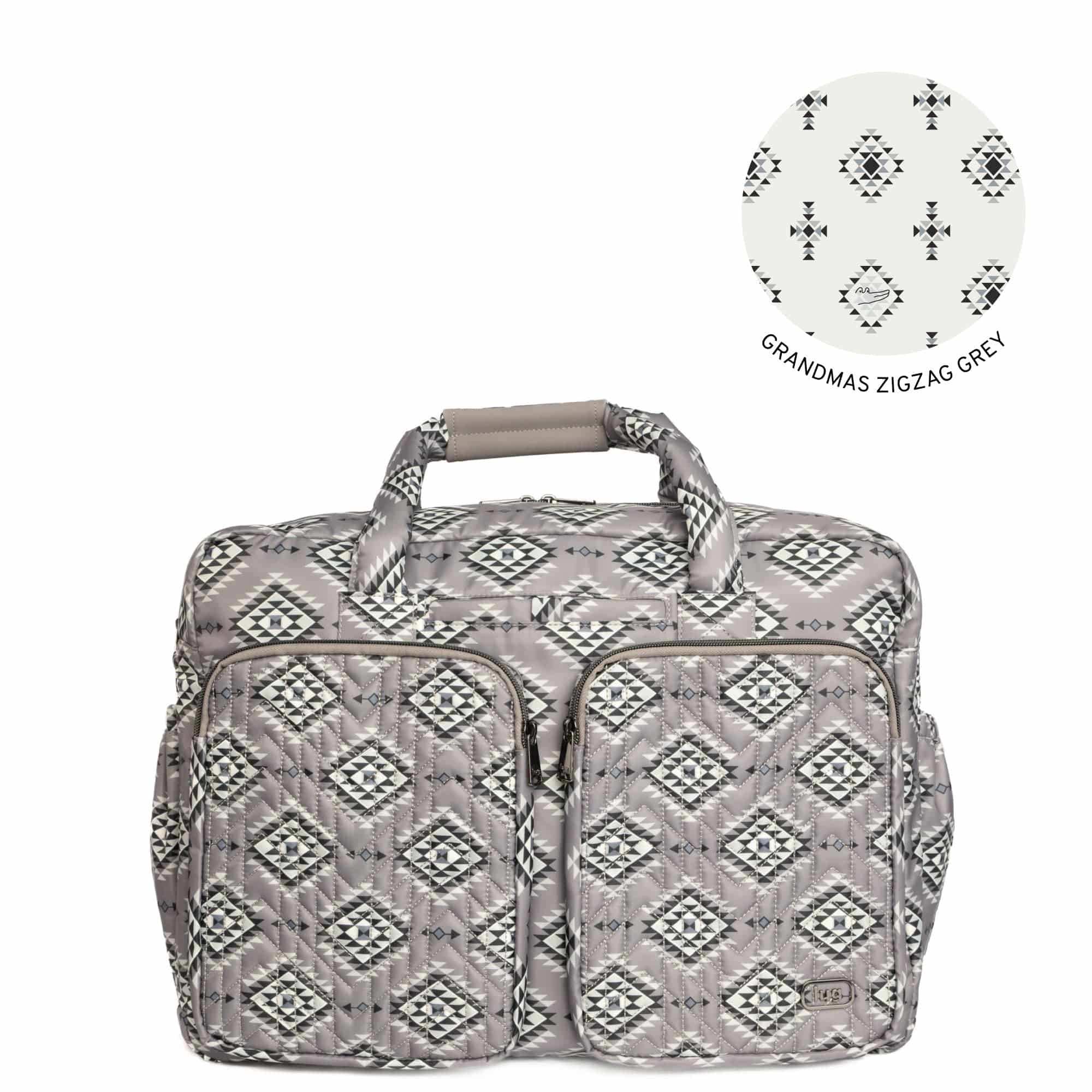 Guild Collection Classic Drifter Duffel - CRYSTAL HONEYCOMB GREY - Drifter_CrystalHoneycombGrey