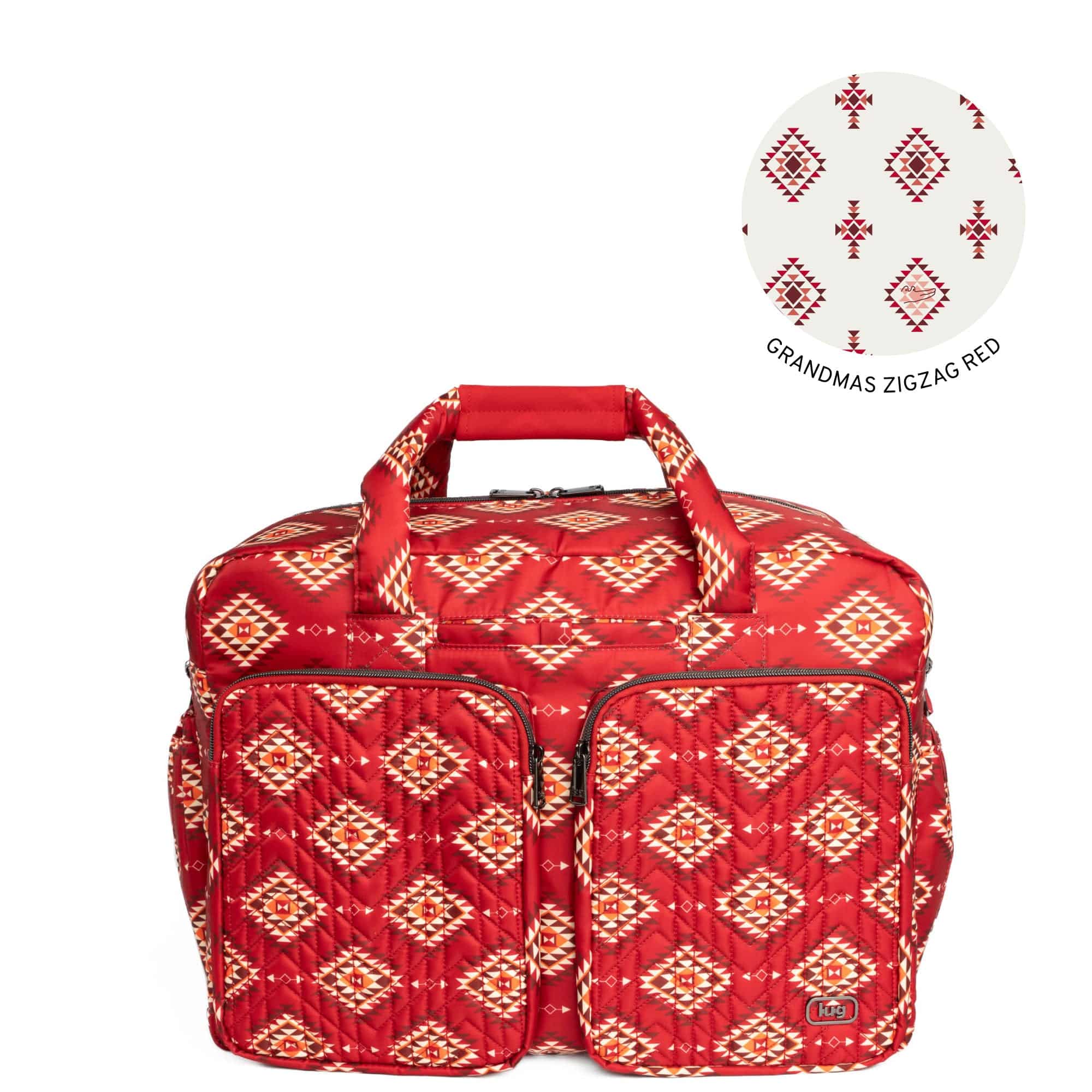 Guild Collection Classic Drifter Duffel - CRYSTAL HONEYCOMB RED - Drifter_CrystalHoneycombRed