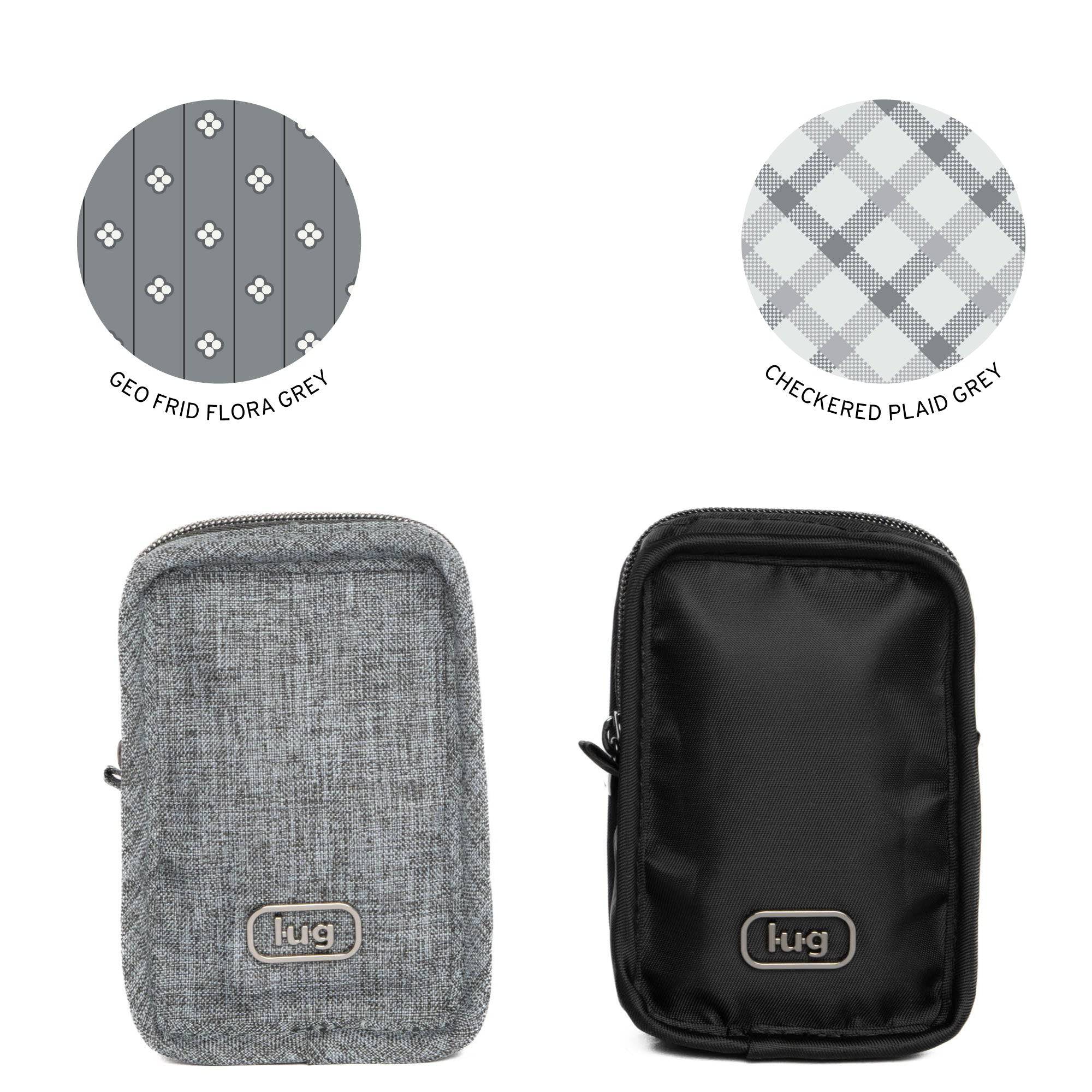 Drizzle Mini Zip Storage Pouch - 2pc Set - BLACK HEATHER GREY - Drizzle2pc_HeatherGrey-Black