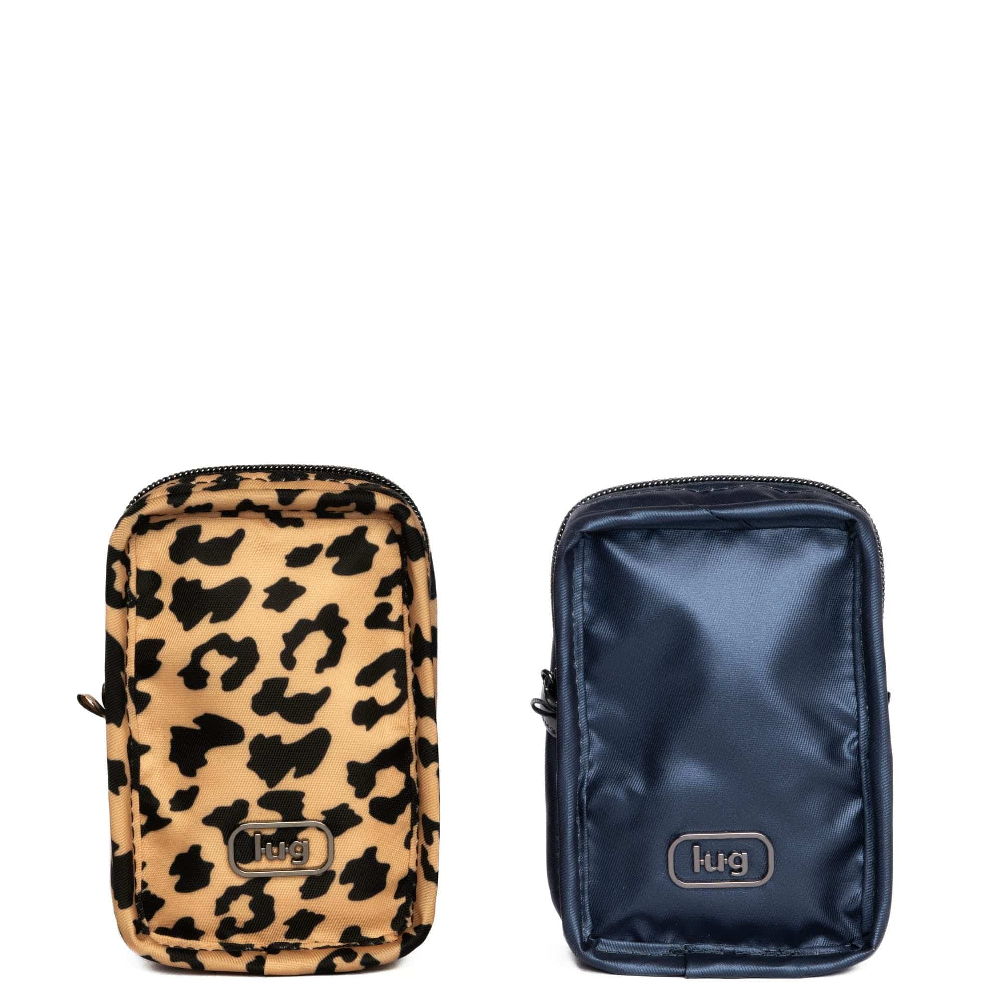 Drizzle Mini Zip Storage Pouch - 2pc Set - - Drizzle2pc_SpottedLeopardMetallicIndigo_01_c944e9a3-bf4d-4e65-a817-0f46d3be5f41
