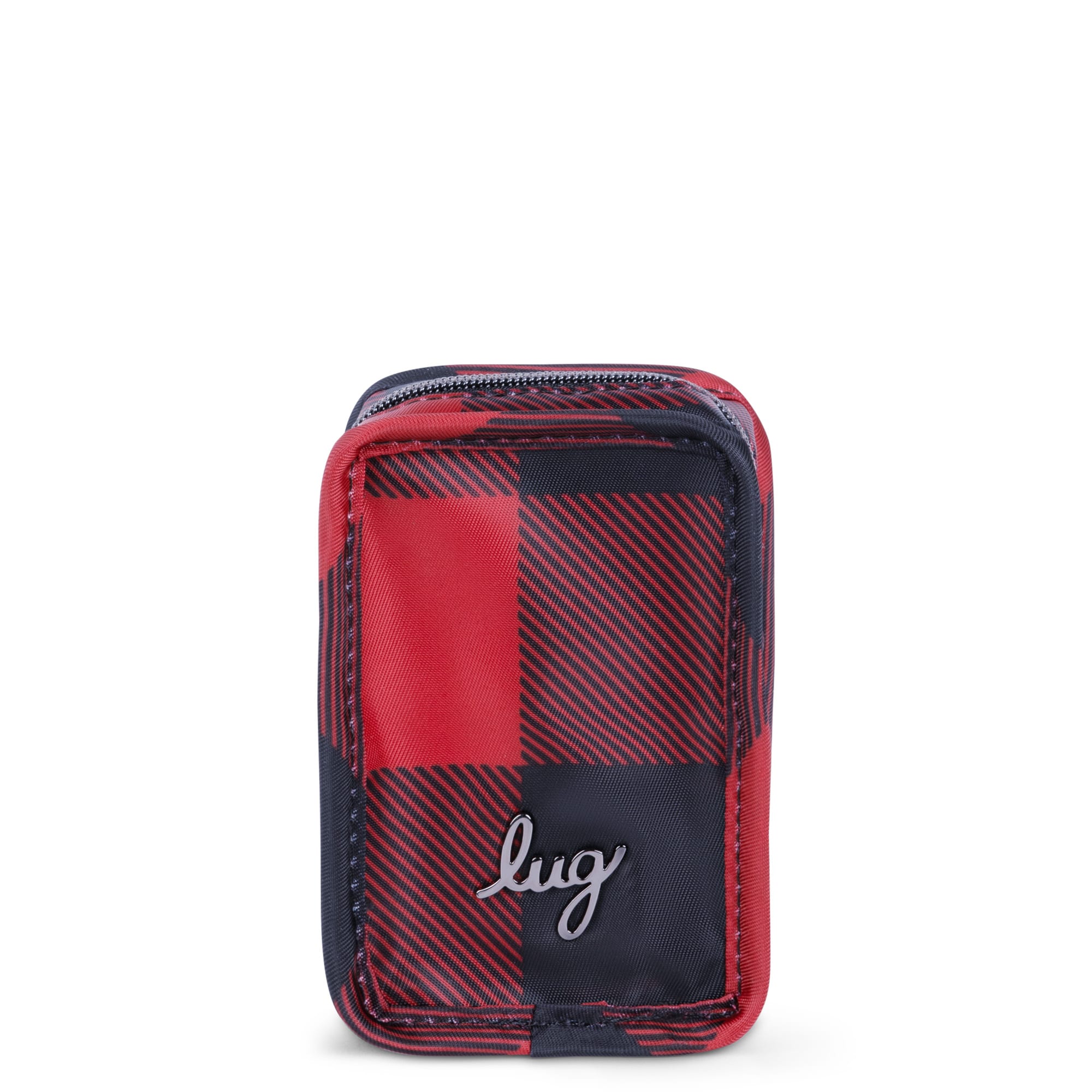 Drizzle Mini Zip Storage Pouch - BUFFALO CHECK RED - Drizzle_Buffalo_Check_Red_01