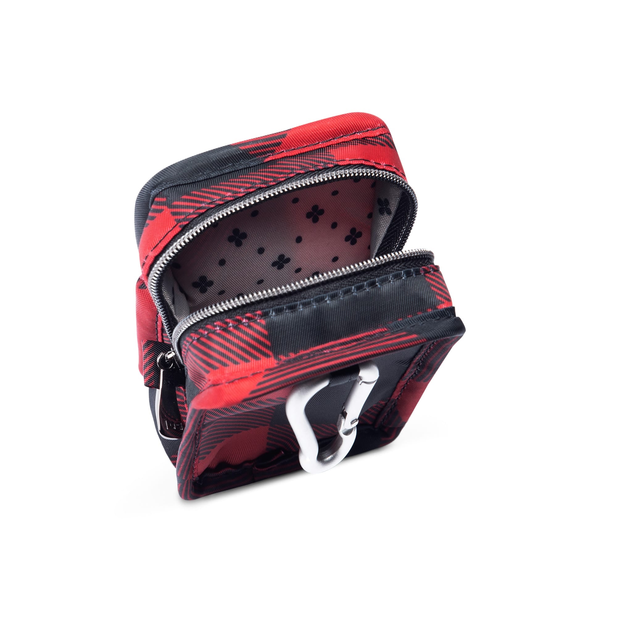 Drizzle Mini Zip Storage Pouch - BUFFALO CHECK RED - Drizzle_Buffalo_Check_Red_05_7yz19v