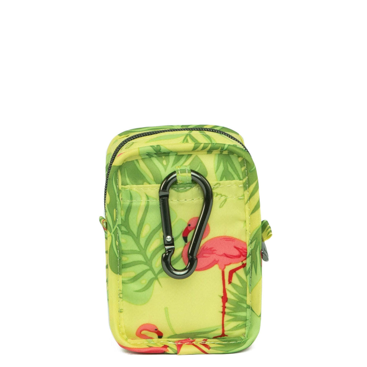 Drizzle Mini Zip Storage Pouch - FLAMINGO LIME - Drizzle_FlamingoLime_04