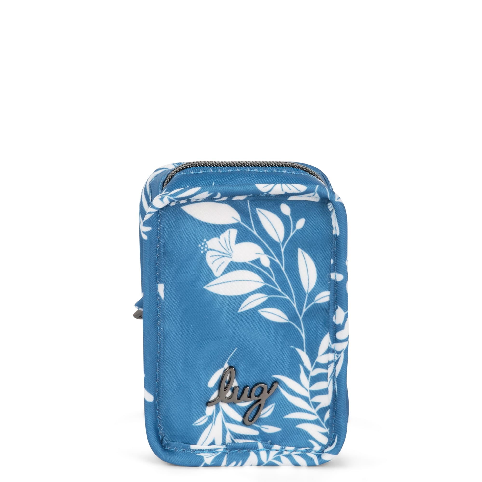 Drizzle Mini Zip Storage Pouch - FLOURISH BLUE - Drizzle_Flourish_Blue_01