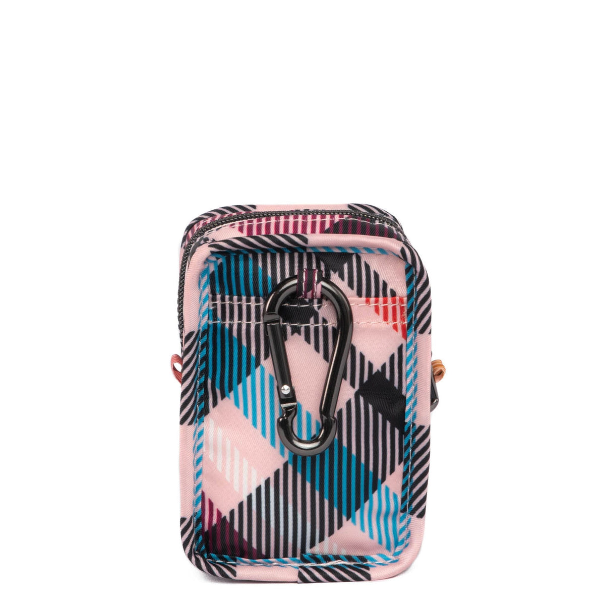 Drizzle Mini Zip Storage Pouch - PINK PLAID - Drizzle_PinkPlaid_04