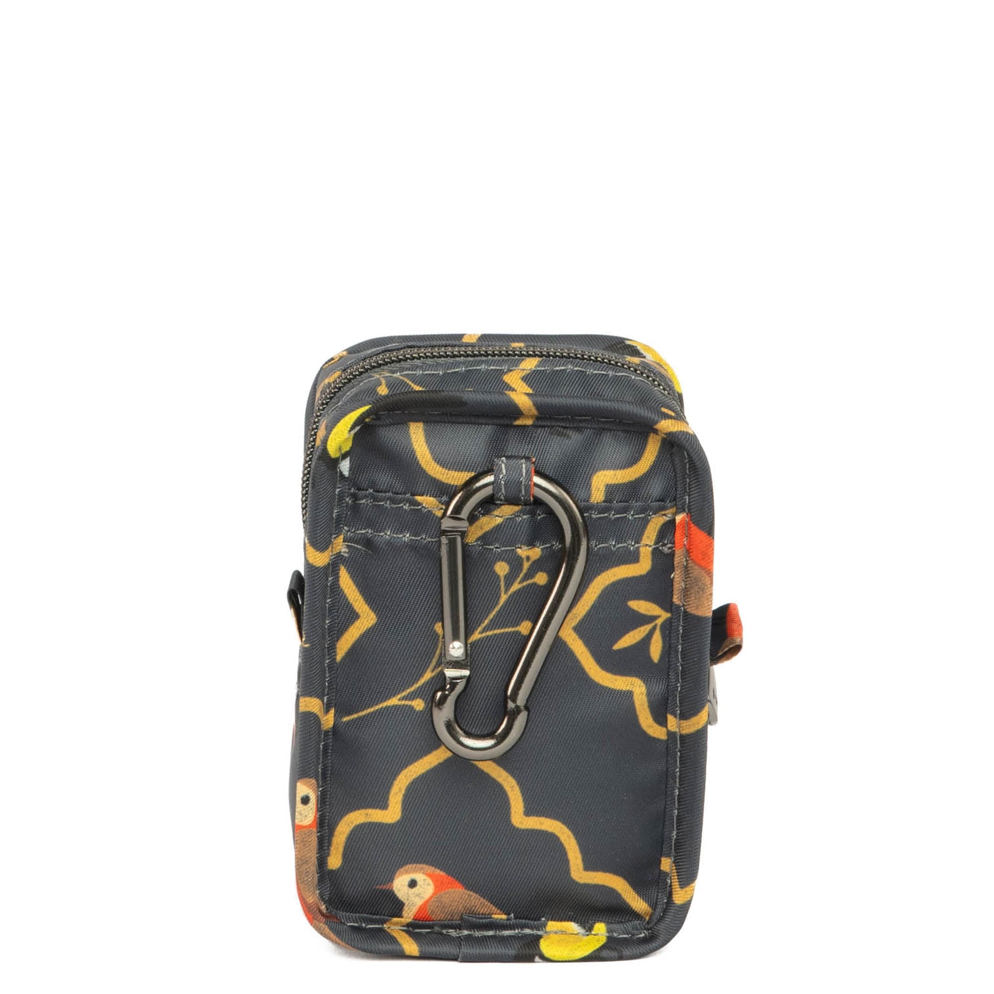 Drizzle Mini Zip Storage Pouch - SONGBIRDS GREY - Drizzle_SongbirdsGrey_04_erfqka