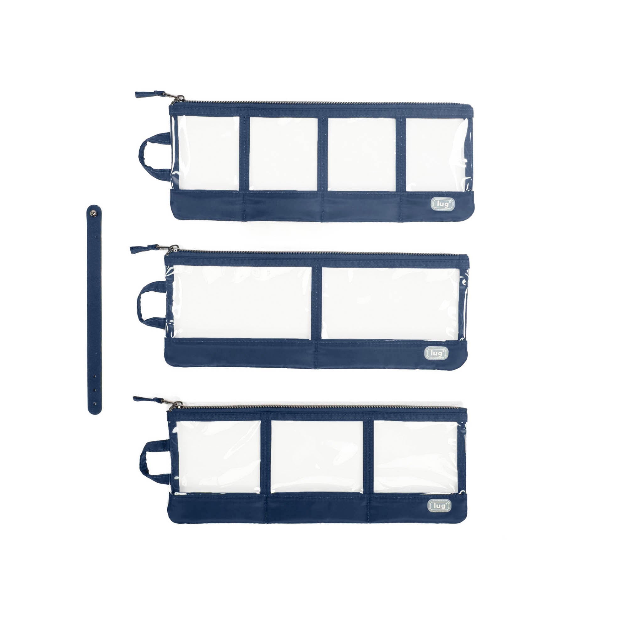 Envelope 3pc Clearview Zip Organizers - INDIGO - EnvelopeCV_Indigo_01