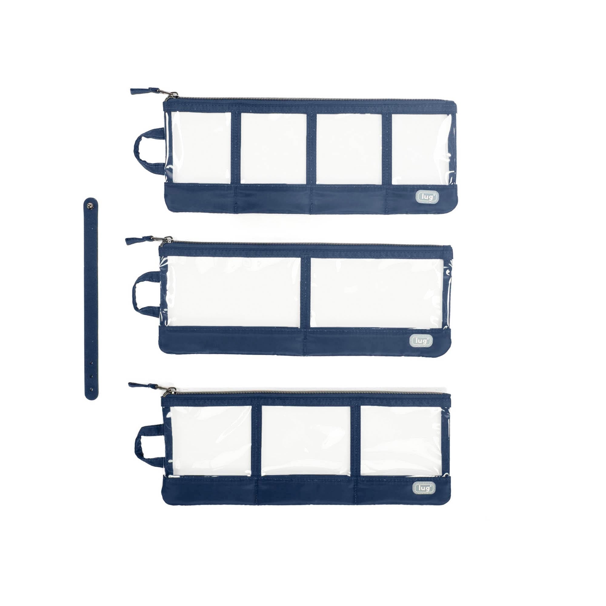 Envelope 3pc Clearview Zip Organizers - - EnvelopeCV_Indigo_01_5bd86dac-7b82-4cc1-8c42-5ed2ed4a4556