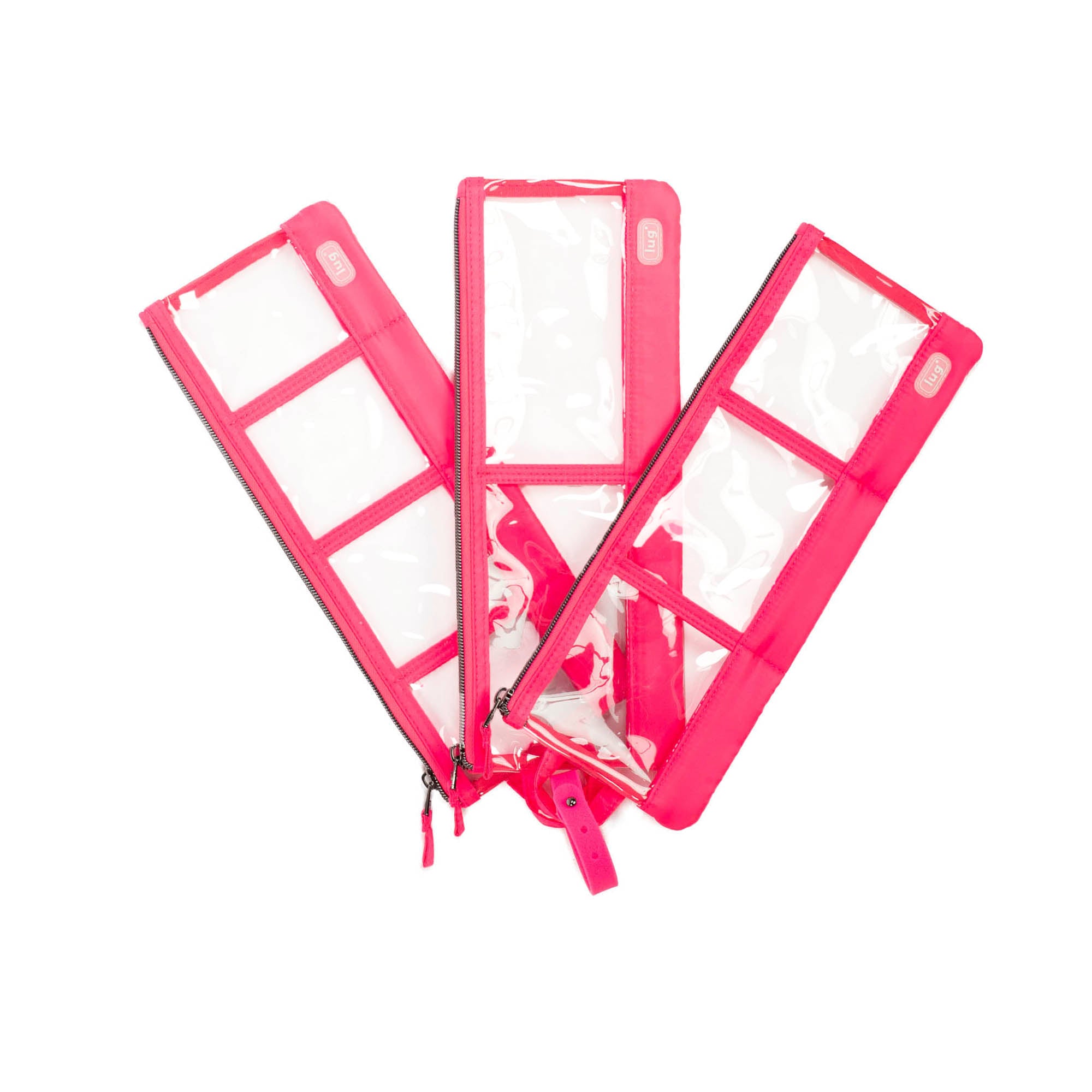 Envelope 3pc Clearview Zip Organizers - MAGENTA - EnvelopeCV_Magenta_02