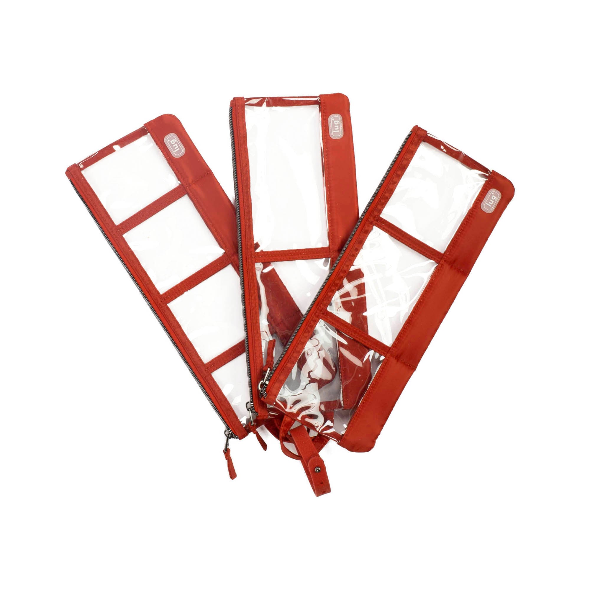 Envelope 3pc Clearview Zip Organizers - SPICE ORANGE - EnvelopeCV_SpiceOrange_02