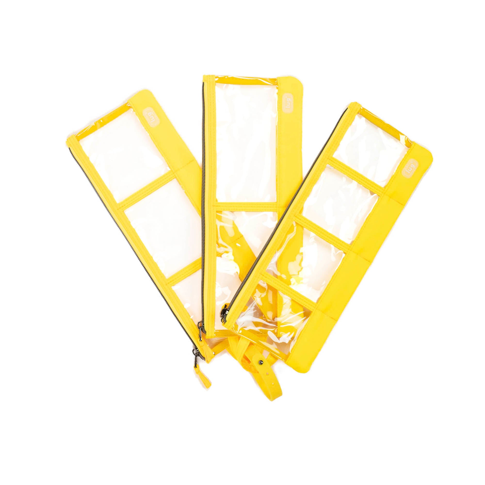 Envelope 3pc Clearview Zip Organizers - YELLOW - EnvelopeCV_Yellow_02