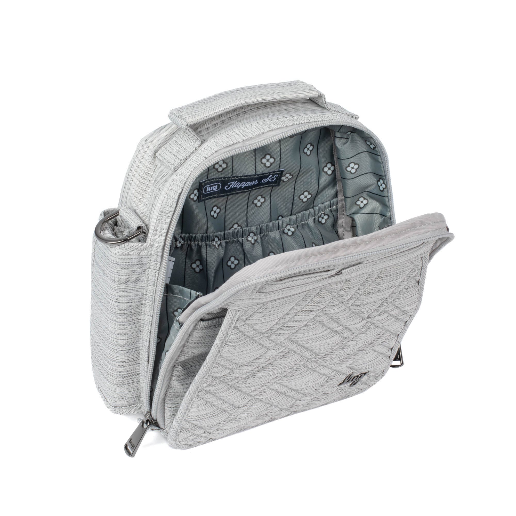 Flapper SE Convertible Crossbody Bag - BRUSHED SILVER - FlapperSE_BrushedSilver_05