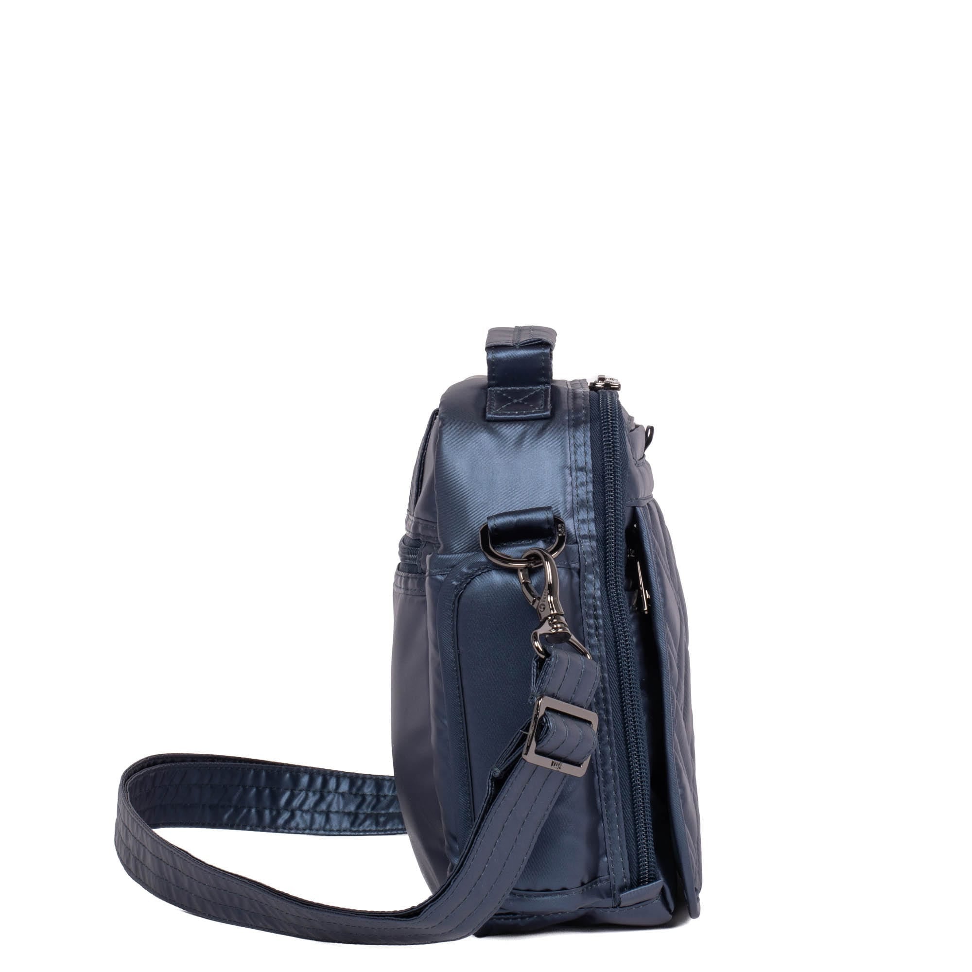 Flapper SE Convertible Crossbody Bag - METALLIC INDIGO - FlapperSE_MetallicIndigo_03