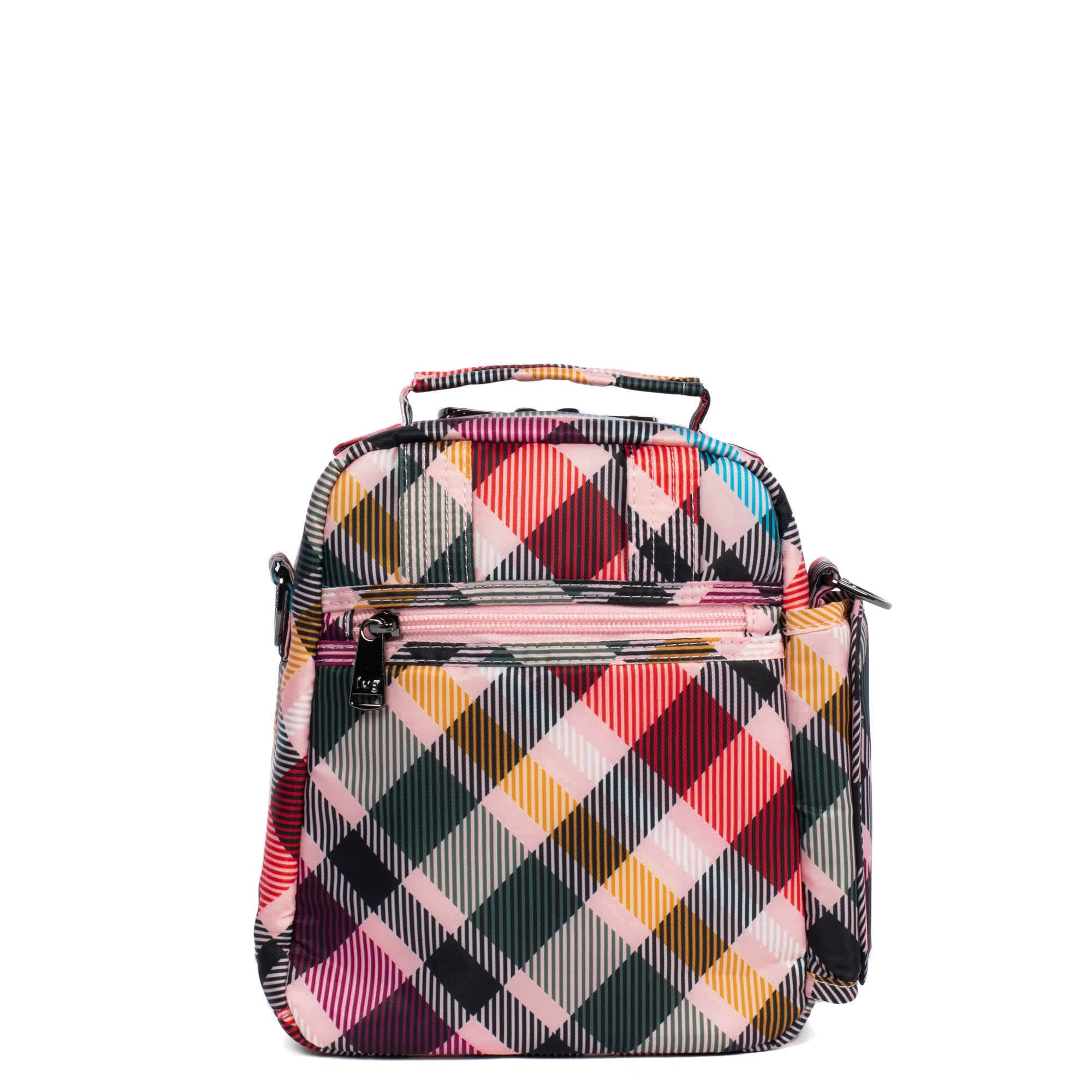 Flapper SE Convertible Crossbody Bag - PINK PLAID - FlapperSE_PinkPlaid_04