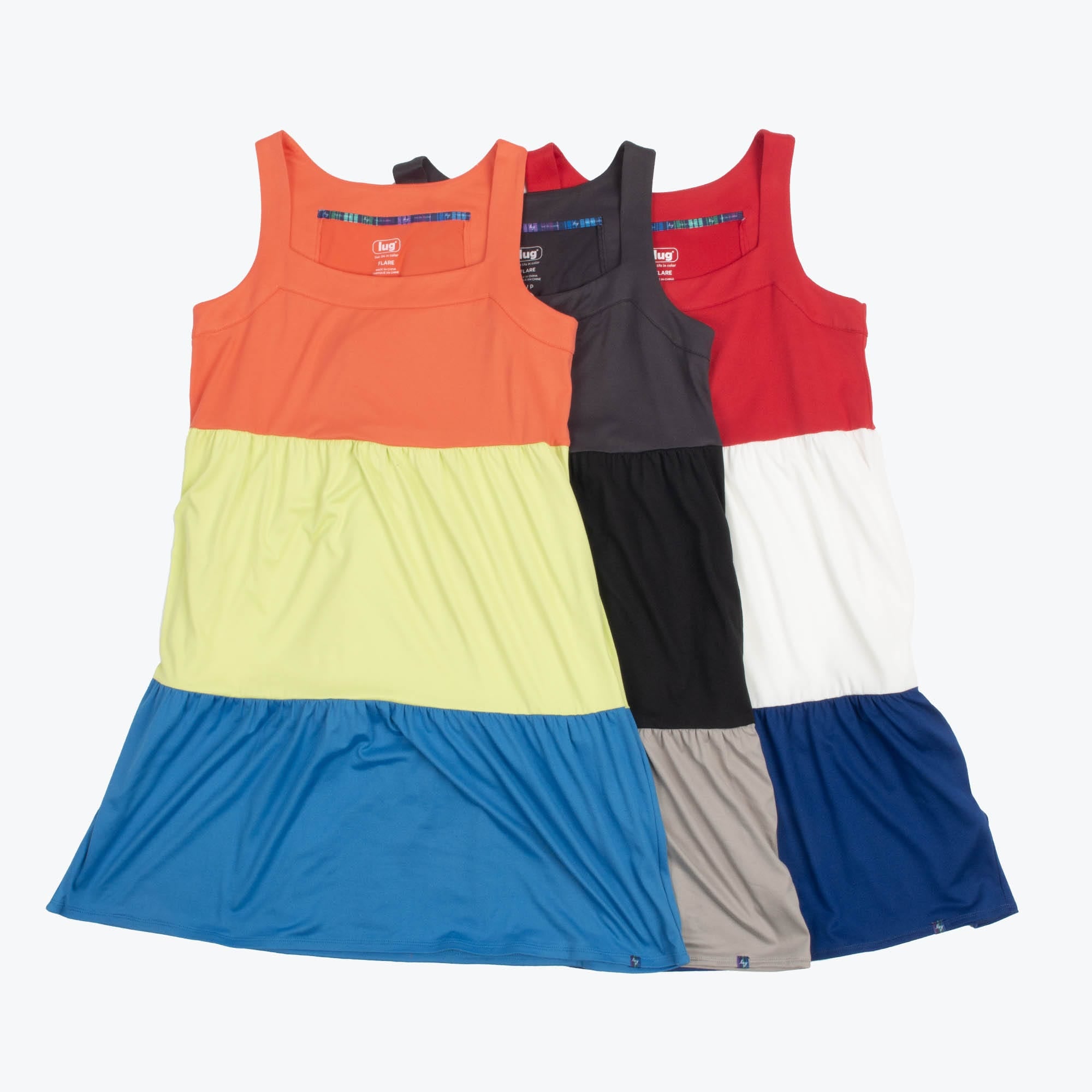 Flare Colorblock Dress - - Flare_Group_01