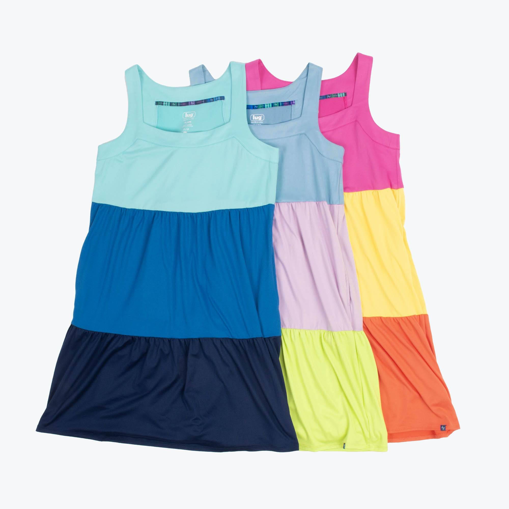 Flare Colorblock Dress - - Flare_Group_02