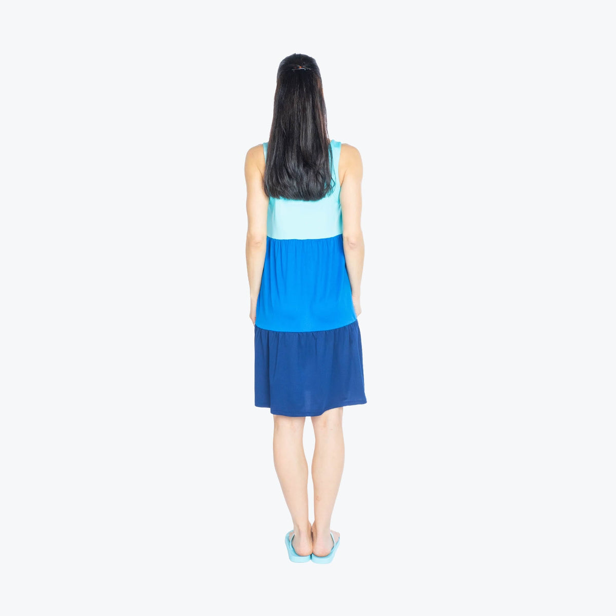 Flare Colorblock Dress