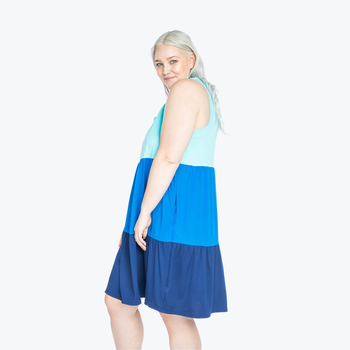 Flare Colorblock Dress