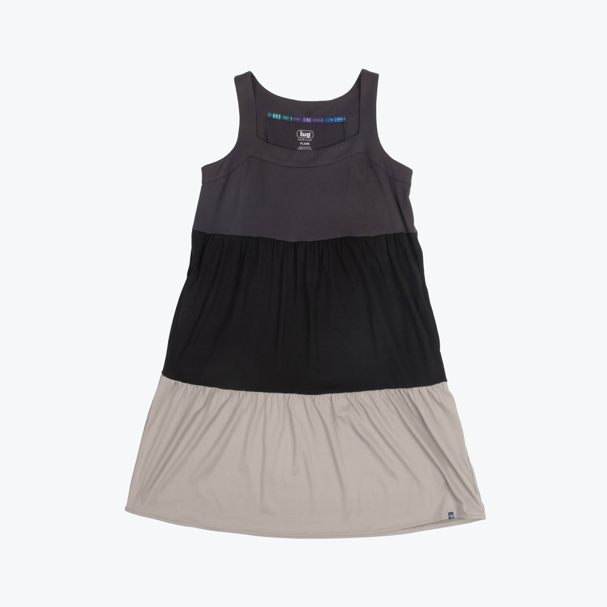 Flare Colorblock Dress - STORMY GREY - Flare_StormyGrey_06