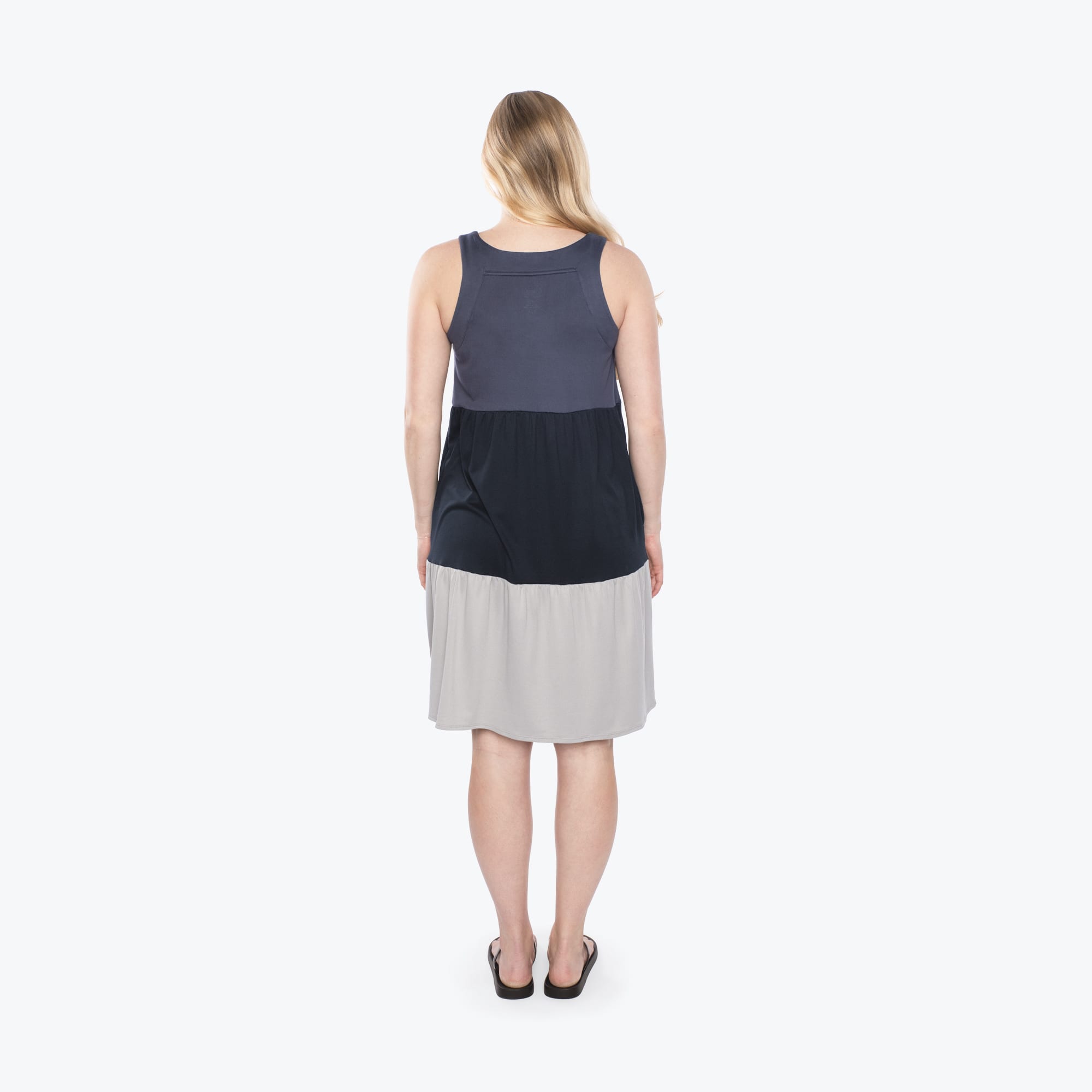 Flare Colorblock Dress - STORMY GREY - Flare_StormyGrey_S_02
