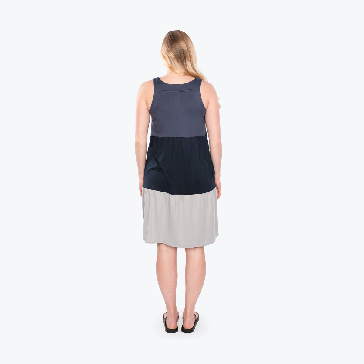 Flare Colorblock Dress - STORMY GREY - Flare_StormyGrey_S_02