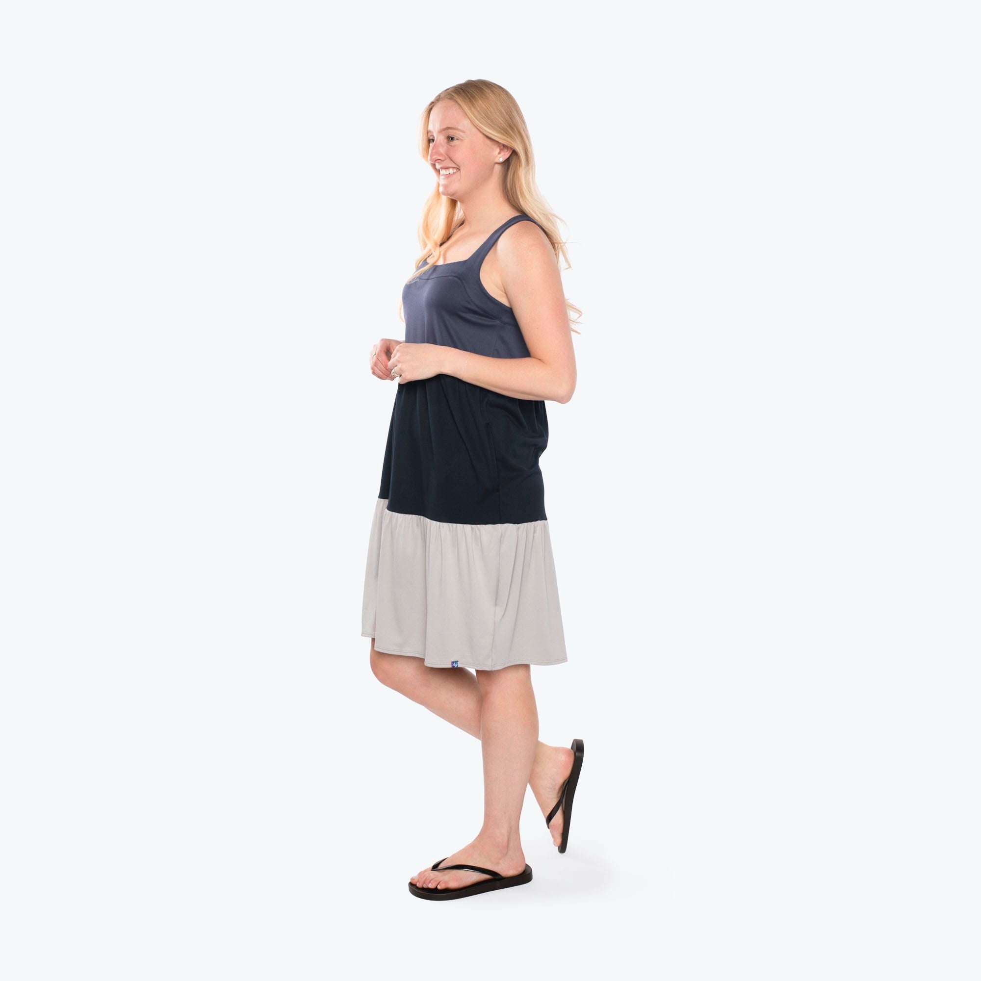Flare Colorblock Dress - STORMY GREY - Flare_StormyGrey_S_03