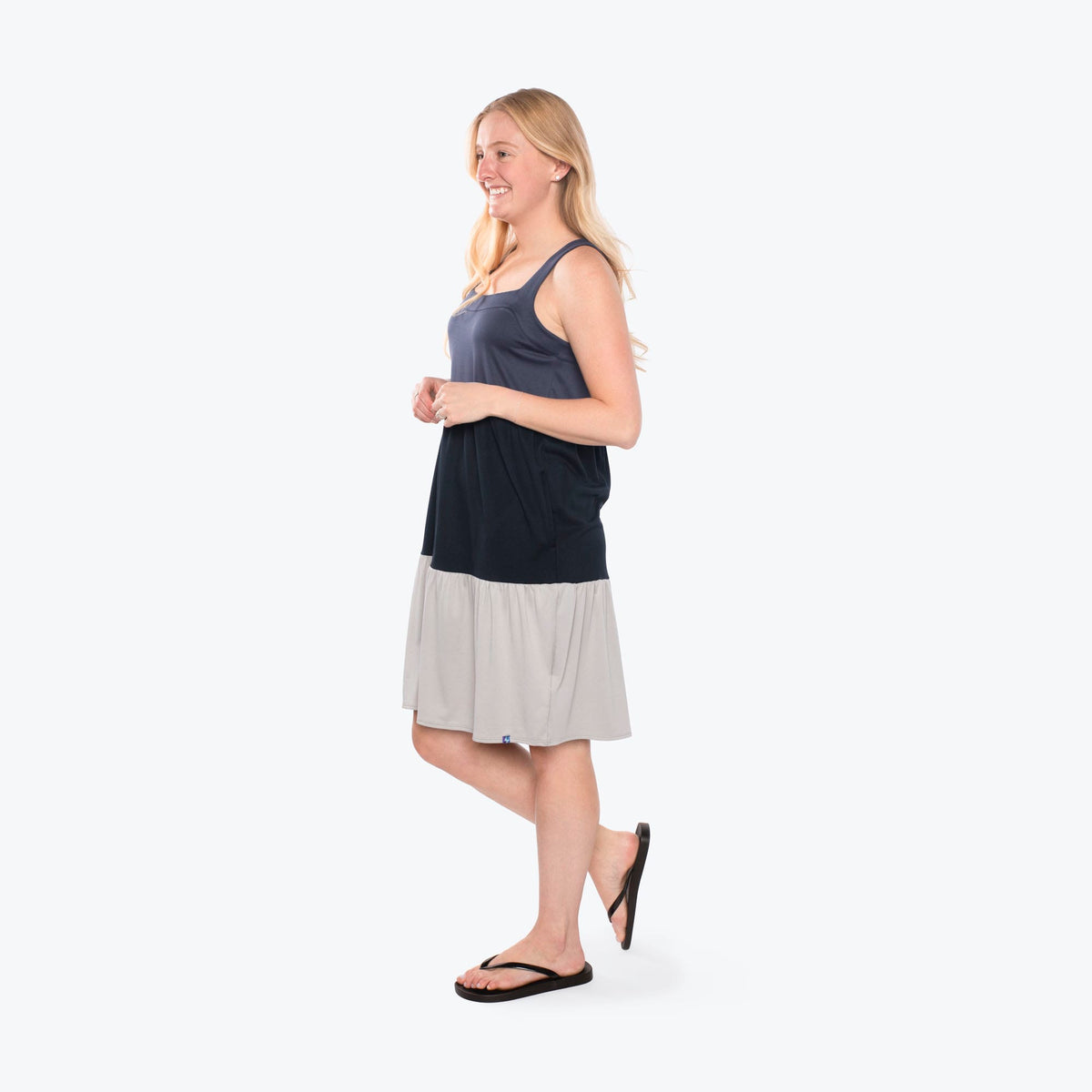 Flare Colorblock Dress - STORMY GREY - Flare_StormyGrey_S_03