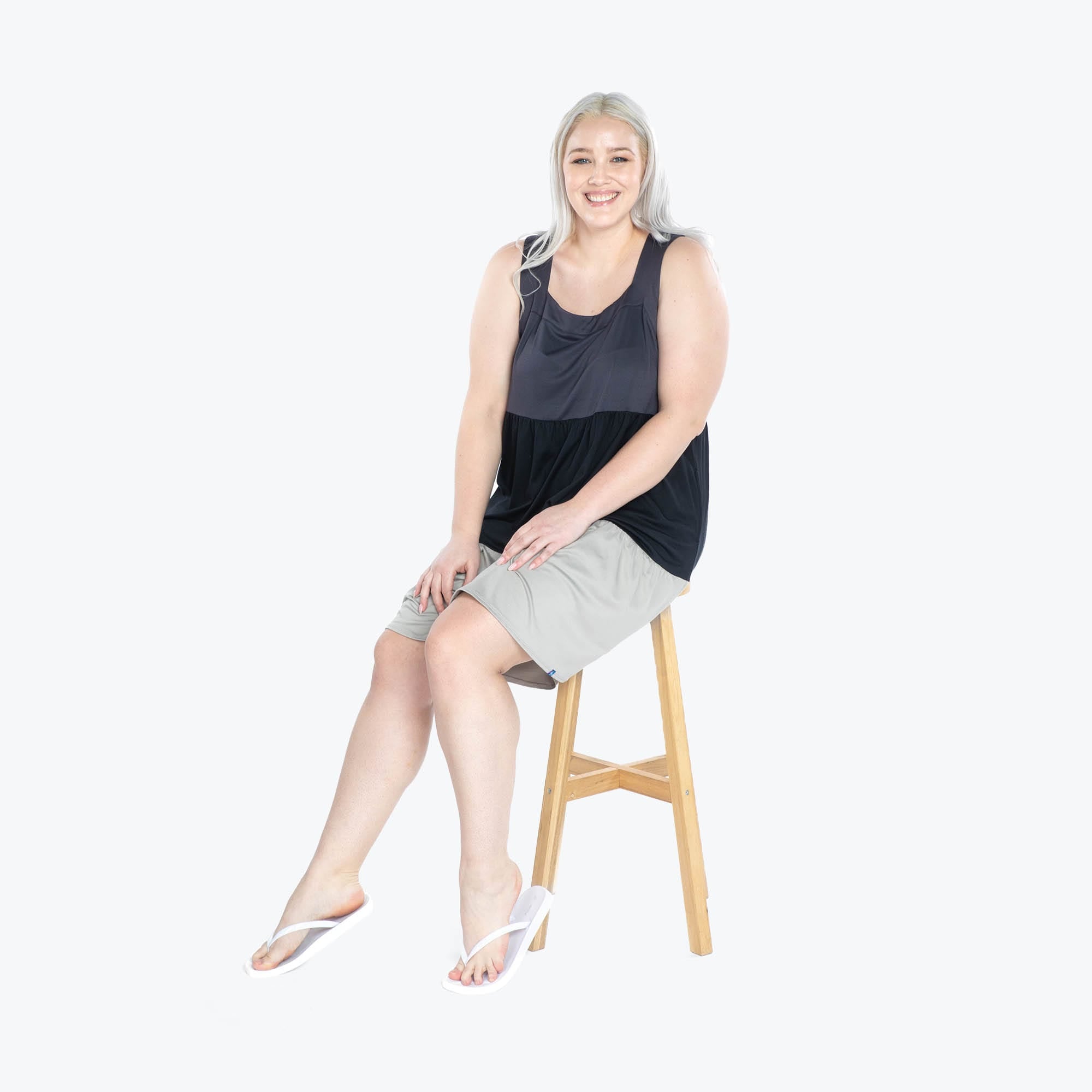 Flare Colorblock Dress - STORMY GREY - Flare_StormyGrey_XL_05