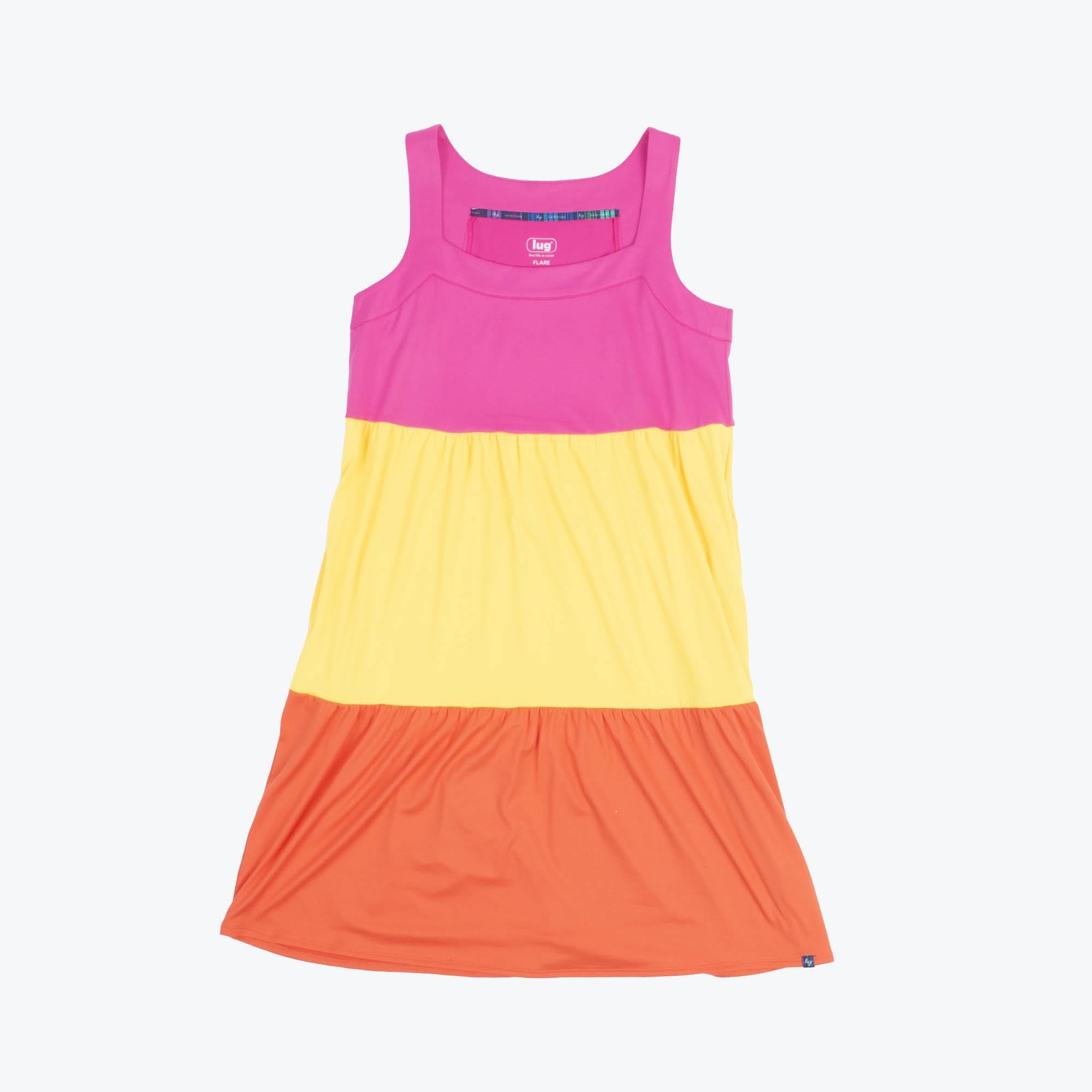 Flare Colorblock Dress - SUNRISE PINK - Flare_SunrisePink_06
