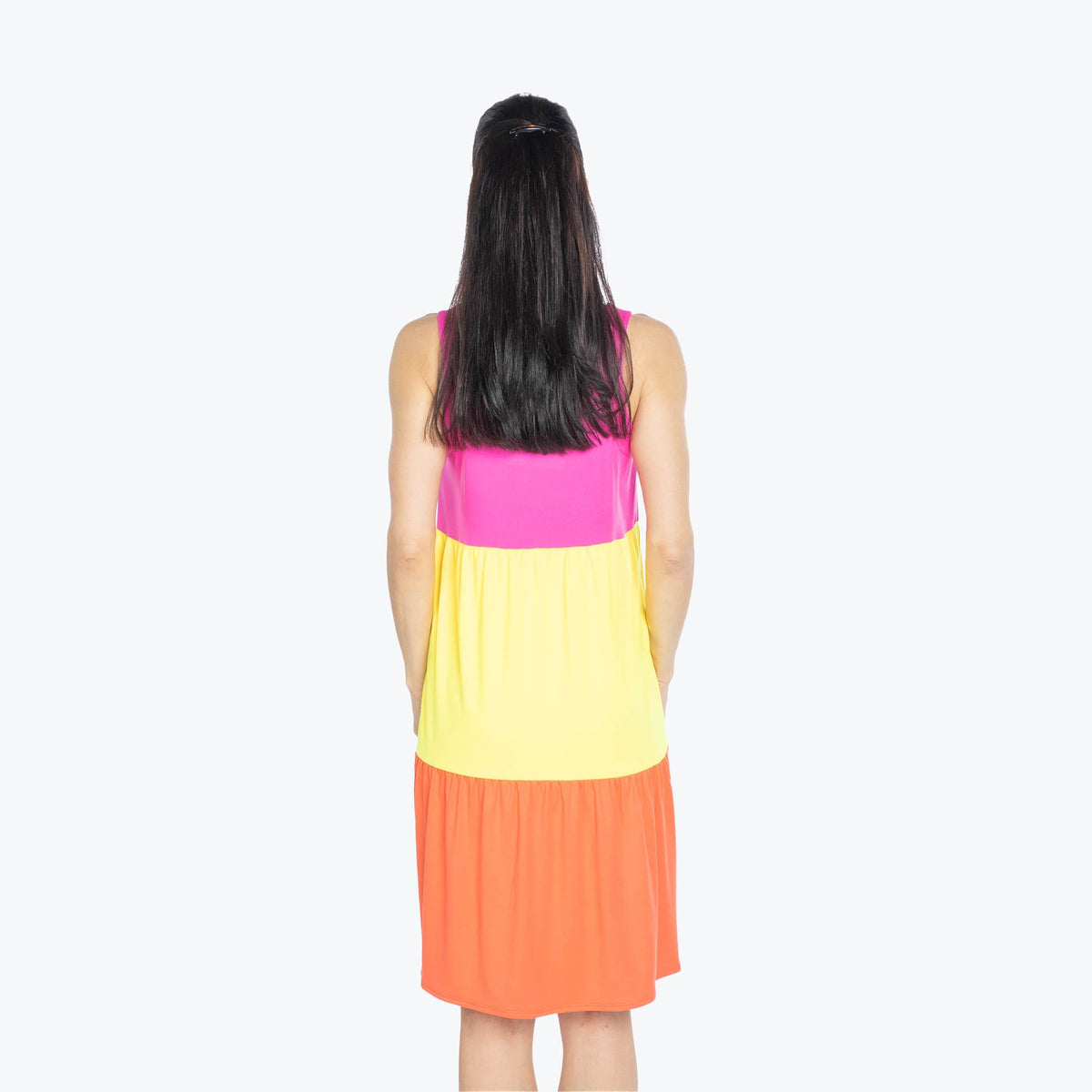 Flare Colorblock Dress