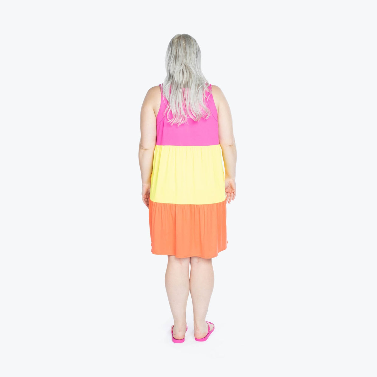 Flare Colorblock Dress - SUNRISE PINK - Flare_SunrisePink_XL_02