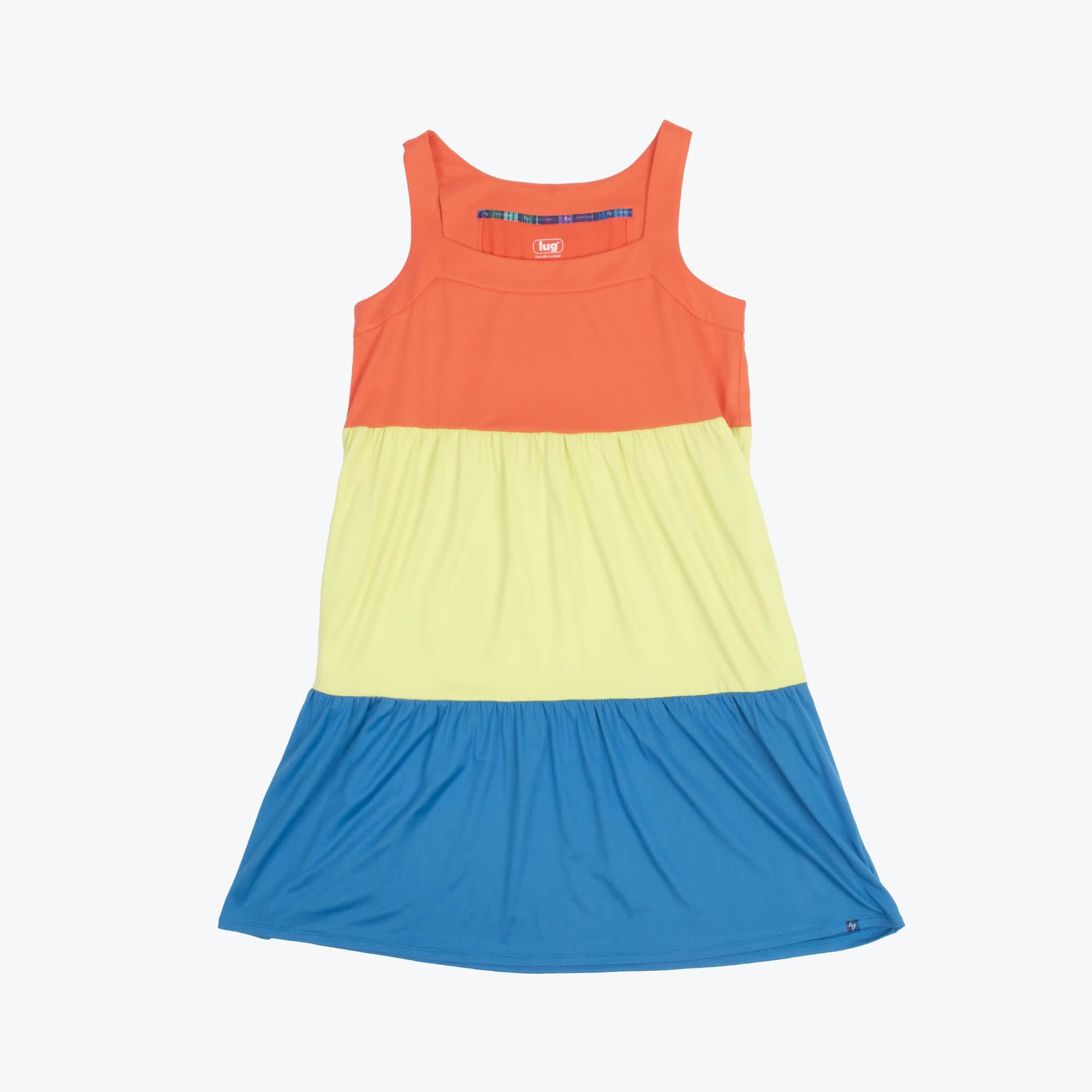 Flare Colorblock Dress - TROPICAL CORAL - Flare_TropicalCoral_06