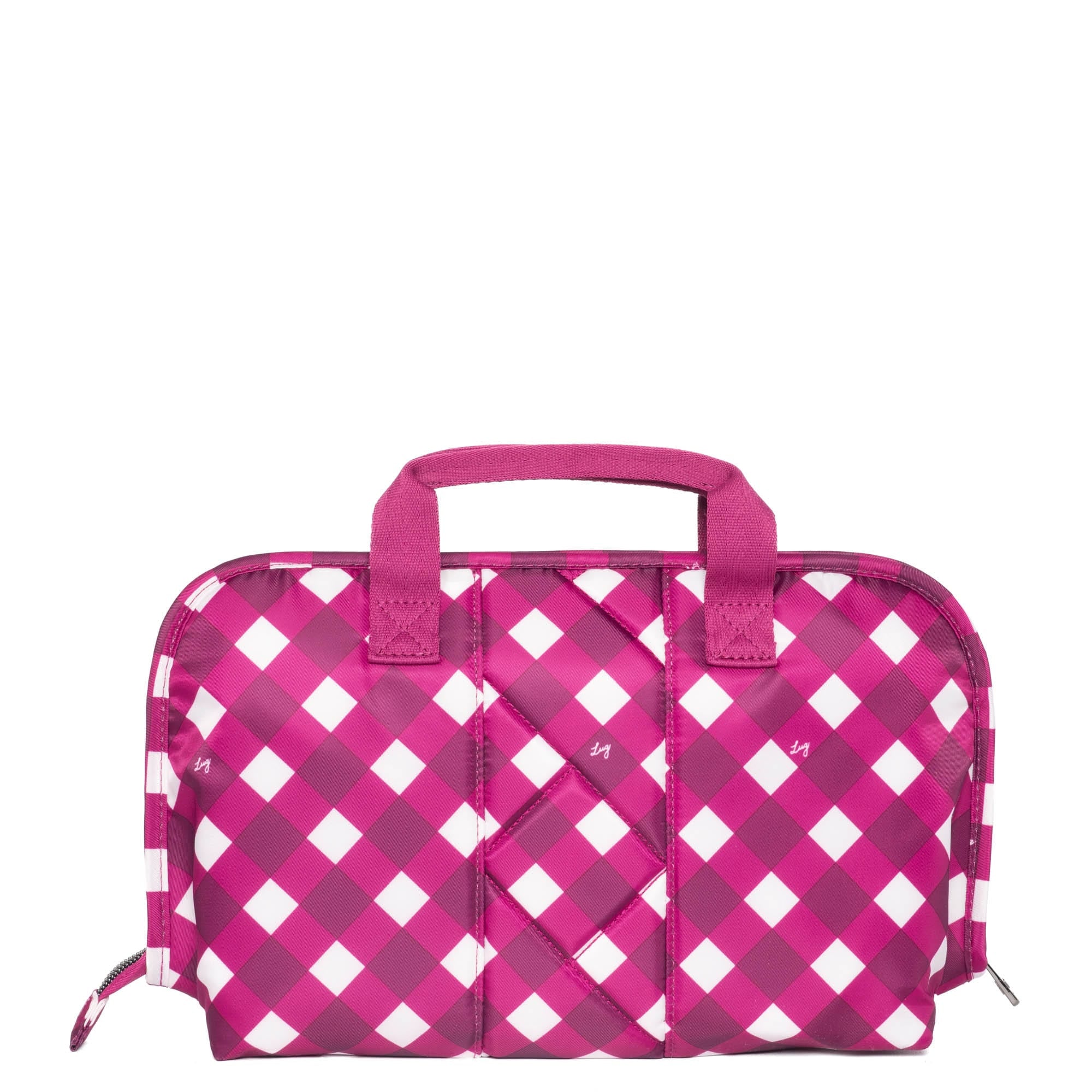 Flash SE Cosmetic Case - GINGHAM BERRY - FlashSE_GinghamBerry_04