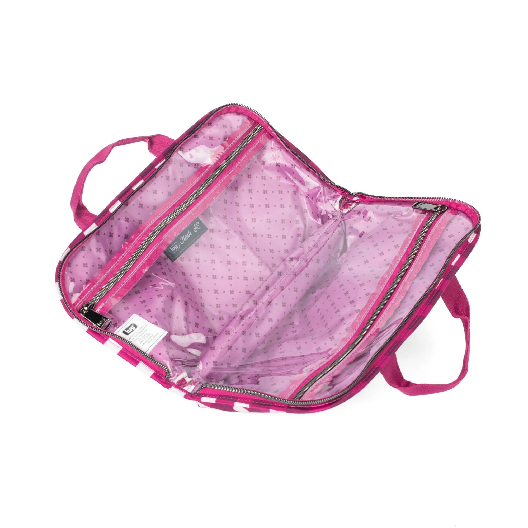 Flash SE Cosmetic Case - GINGHAM BERRY - FlashSE_GinghamBerry_05