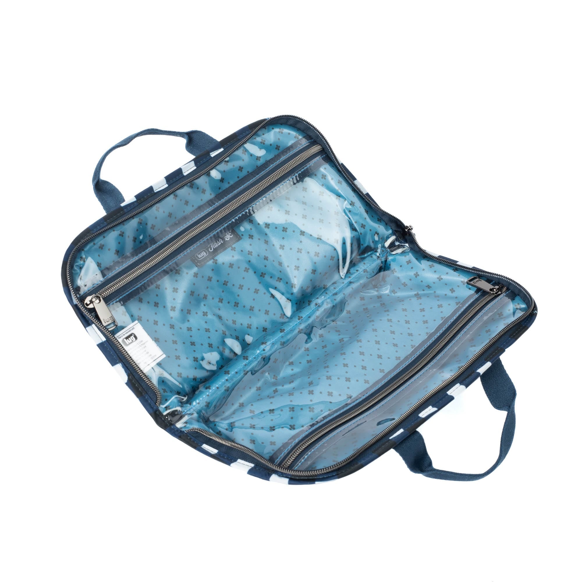 Flash SE Cosmetic Case - GINGHAM NAVY - FlashSE_GinghamNavy_05