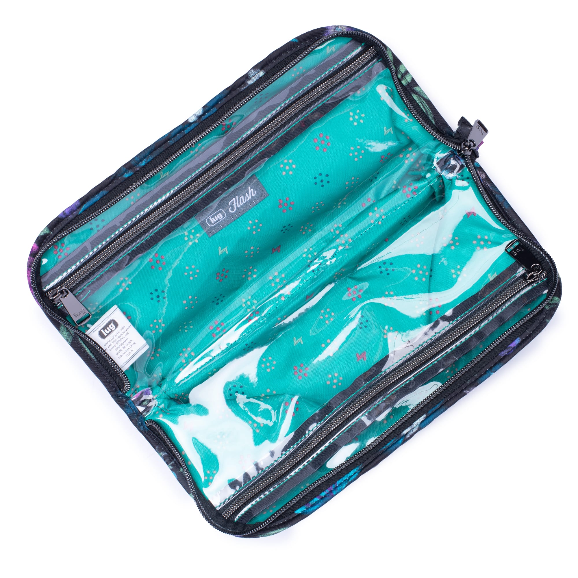 Flash Cosmetic Case - BLOOM BLACK - Flash_BloomBlack_05