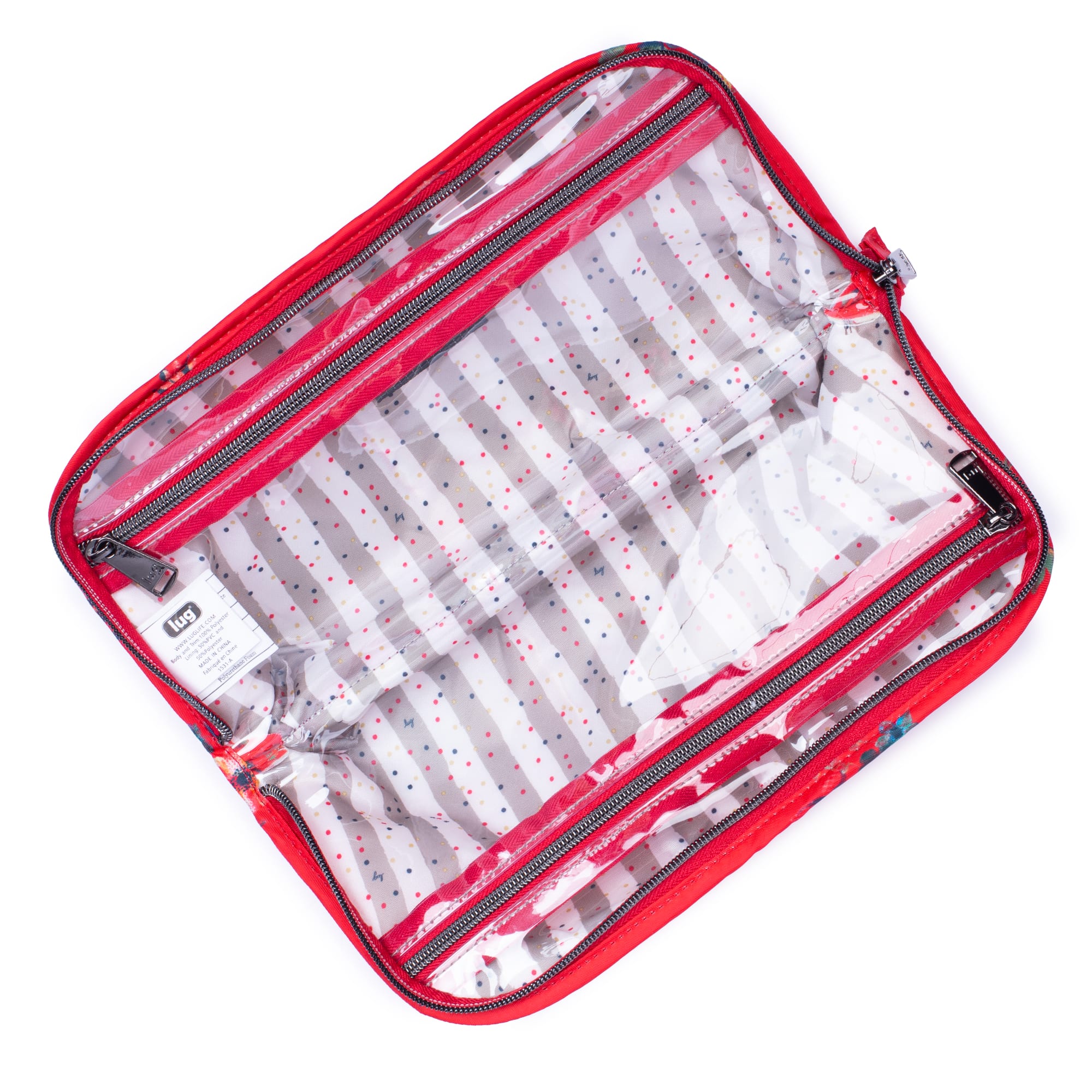 Flash Cosmetic Case - BOUQUET RED - Flash_BouquetRed_05