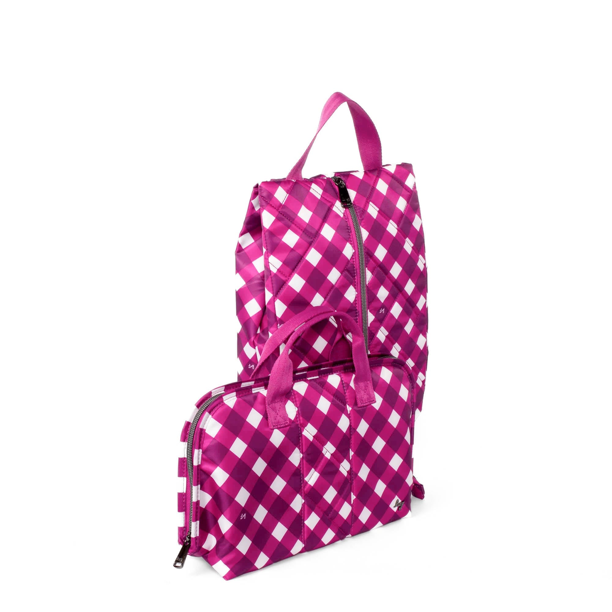 Flash SE & Tuck Travel Set - GINGHAM BERRY - Flash_TuckSet_GinghamBerry_022