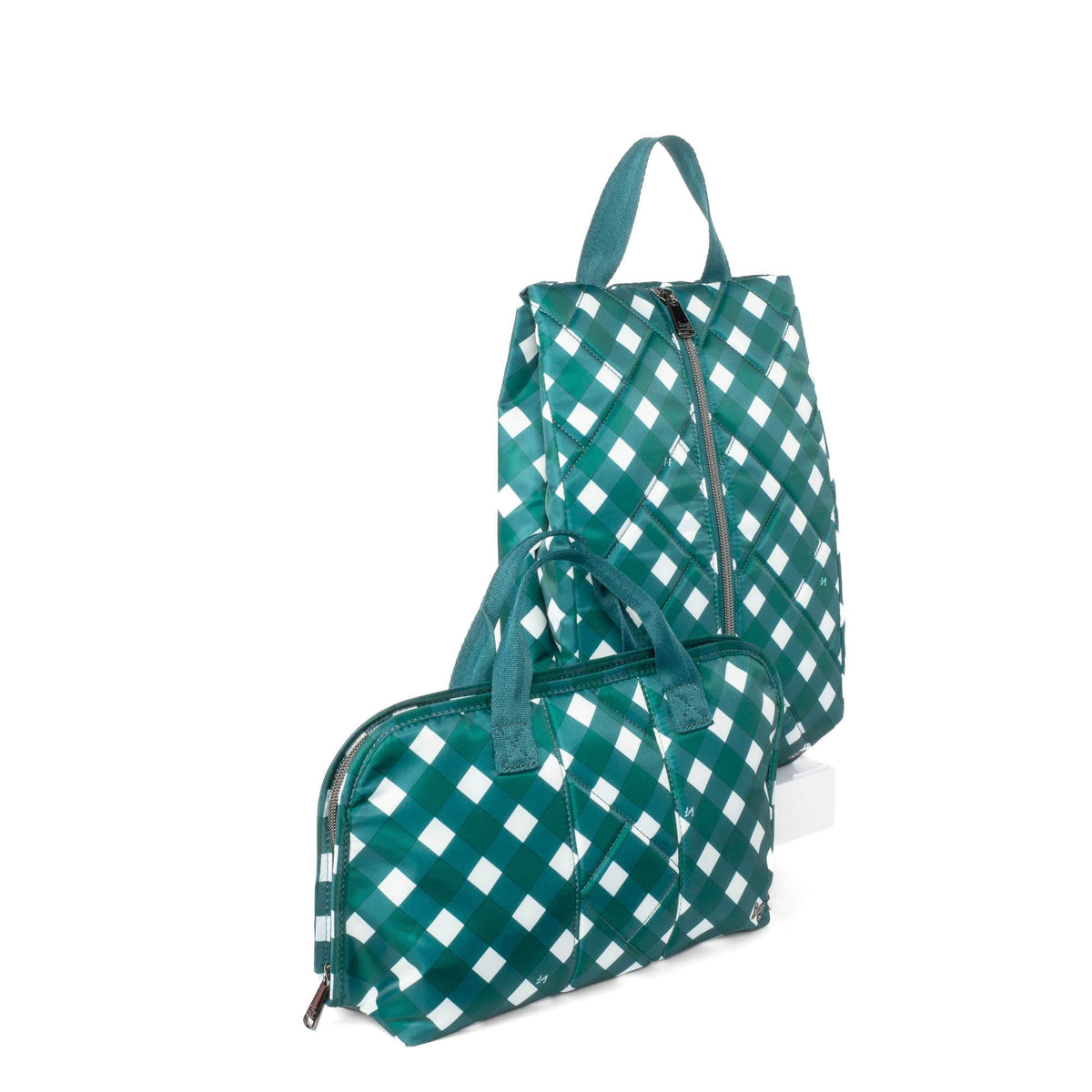 Flash SE &amp; Tuck Travel Set - GINGHAM EVERGREEN - Flash_TuckSet_GinghamGreen_022