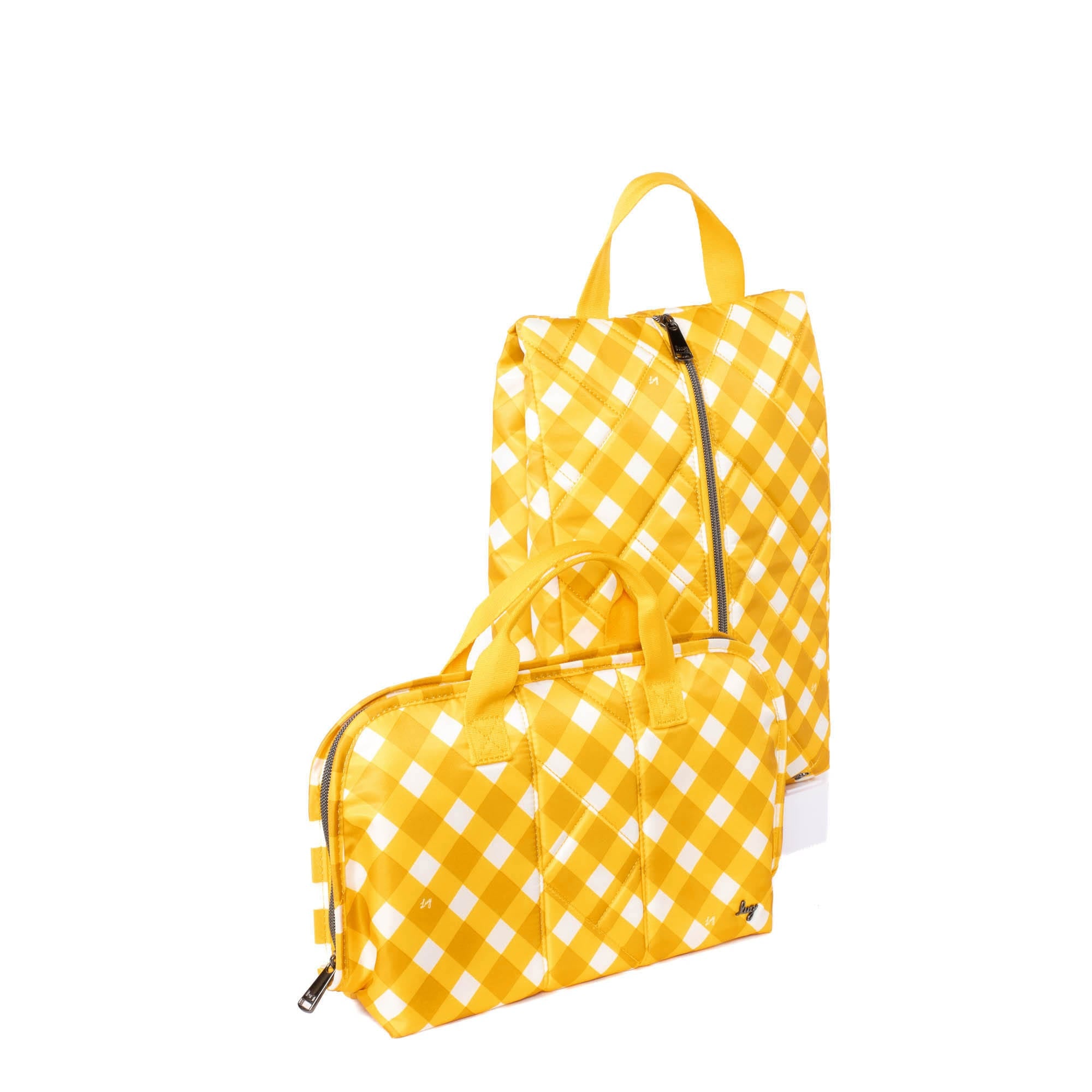 Flash SE & Tuck Travel Set - GINGHAM MUSTARD - Flash_TuckSet_GinghamMustard_022