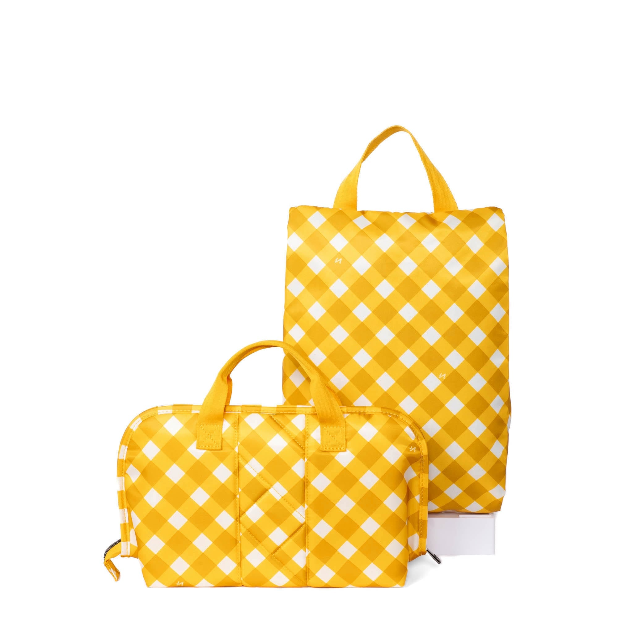 Flash SE & Tuck Travel Set - GINGHAM MUSTARD - Flash_TuckSet_GinghamMustard_042