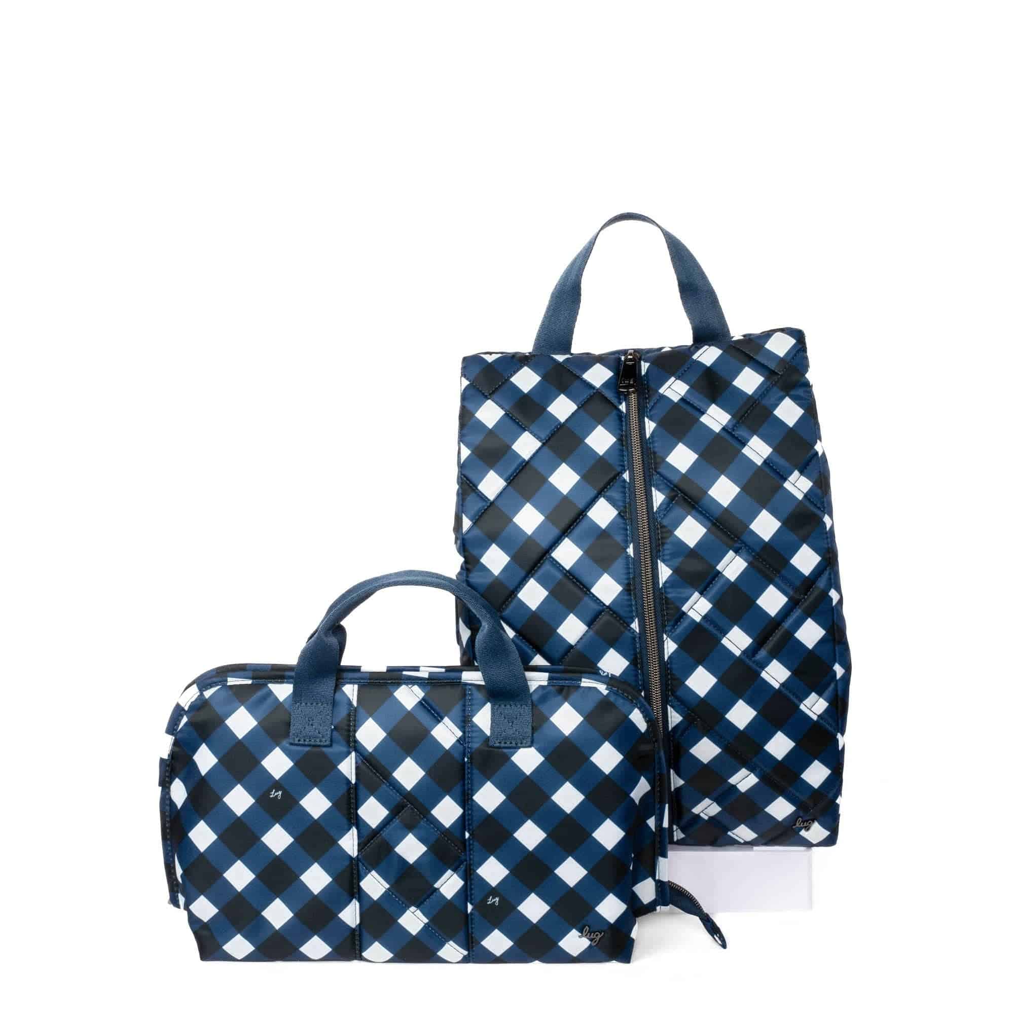 Flash SE & Tuck Travel Set - GINGHAM NAVY - Flash_TuckSet_GinghamNavy_012