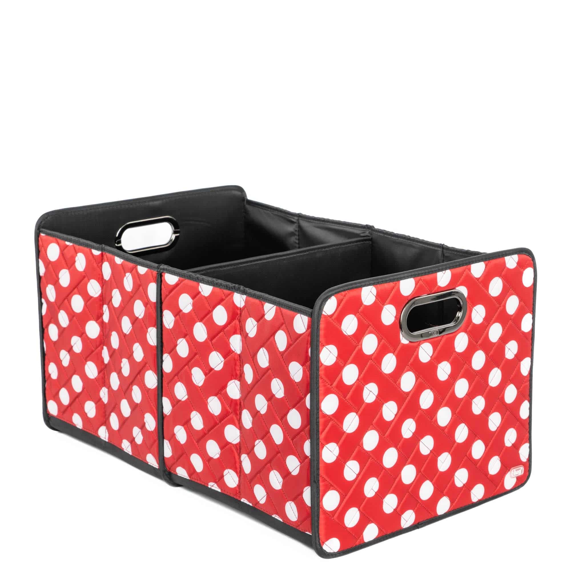 Flatbed 2 Collapsible Multi-Purpose Organizer - CRIMSON LARGE DOT - Flatbed2_CrimsonDot_02
