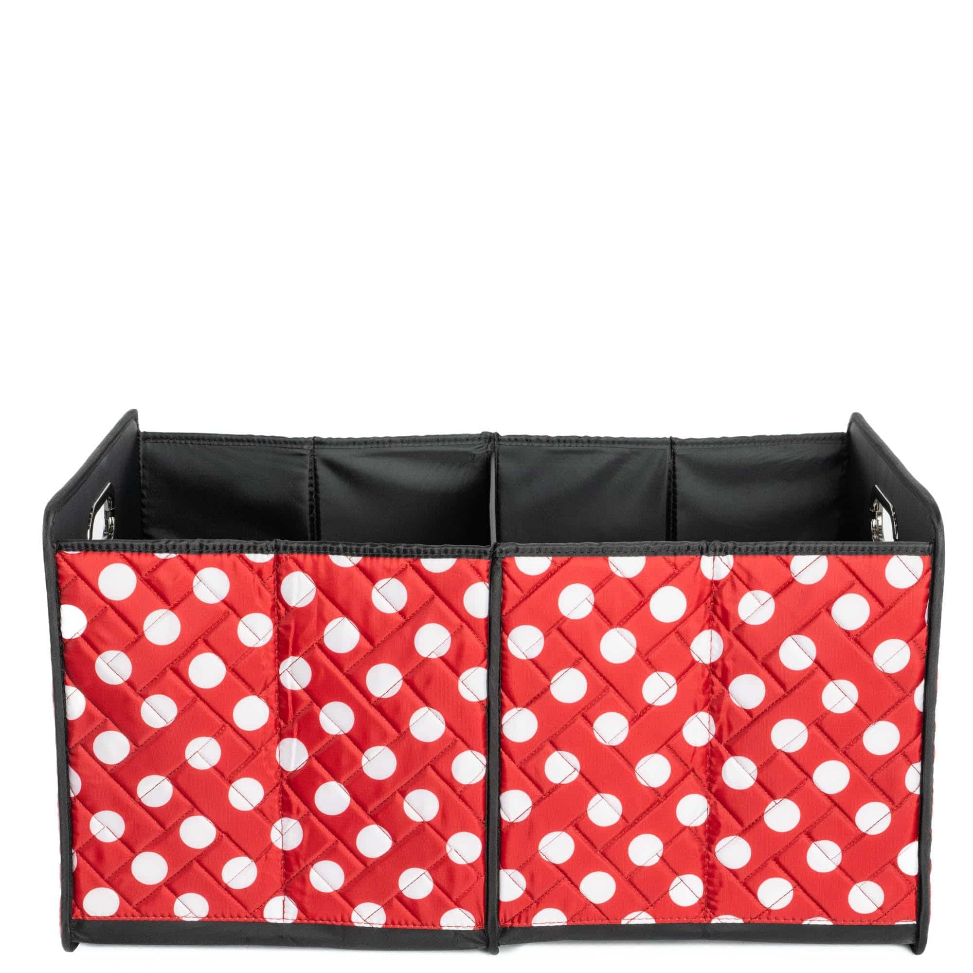 Flatbed 2 Collapsible Multi-Purpose Organizer - CRIMSON LARGE DOT - Flatbed2_CrimsonDot_03