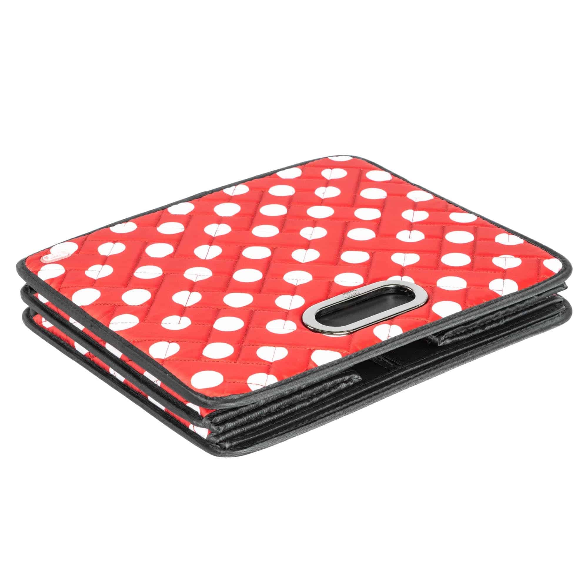 Flatbed 2 Collapsible Multi-Purpose Organizer - CRIMSON LARGE DOT - Flatbed2_CrimsonDot_06