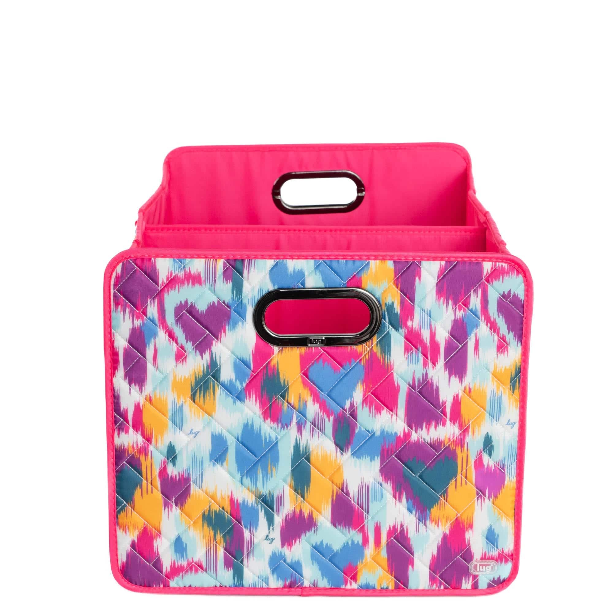 Flatbed 2 Collapsible Multi-Purpose Organizer - HEART IKAT MULTI - Flatbed2_HeartIkatMulti_01