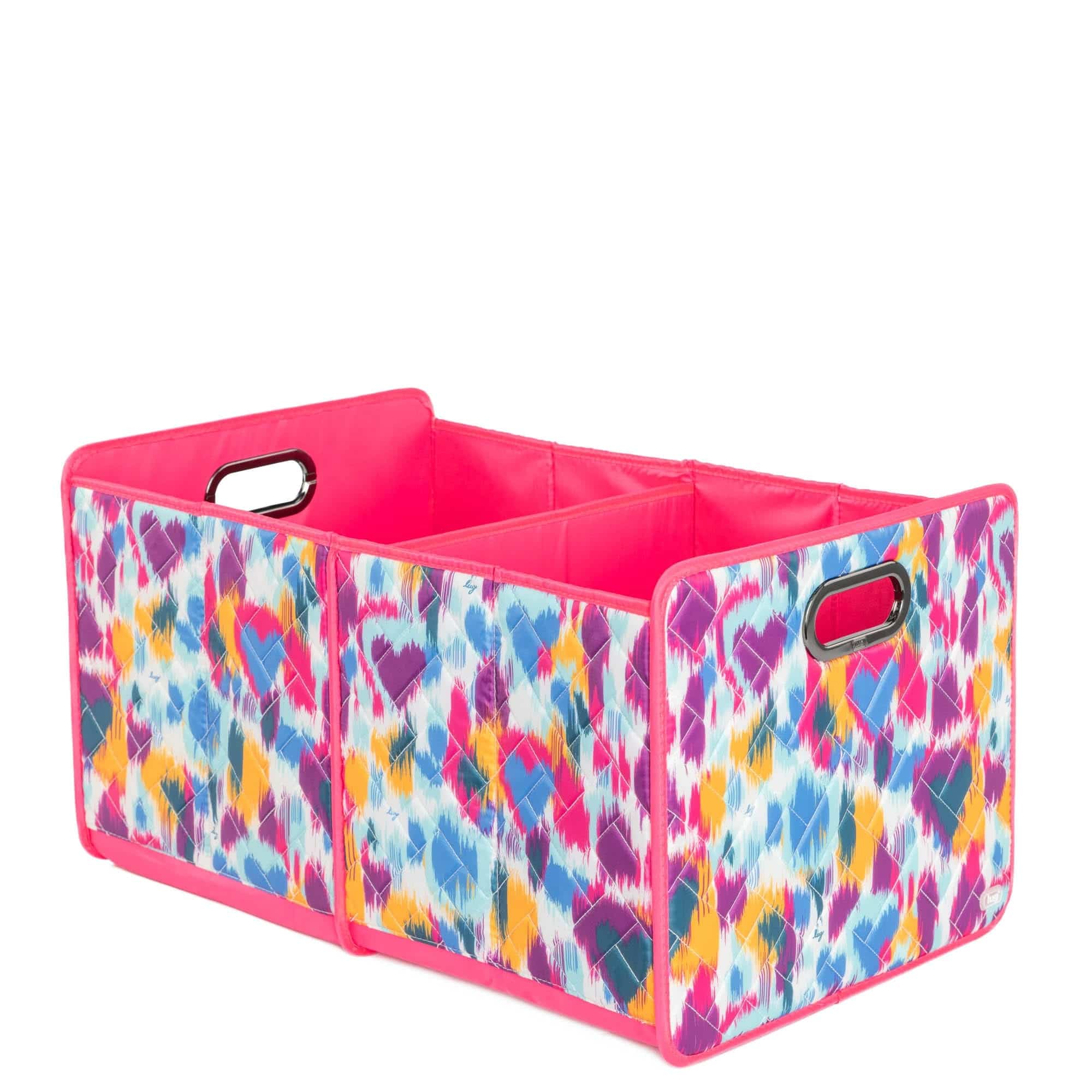 Flatbed 2 Collapsible Multi-Purpose Organizer - HEART IKAT MULTI - Flatbed2_HeartIkatMulti_02
