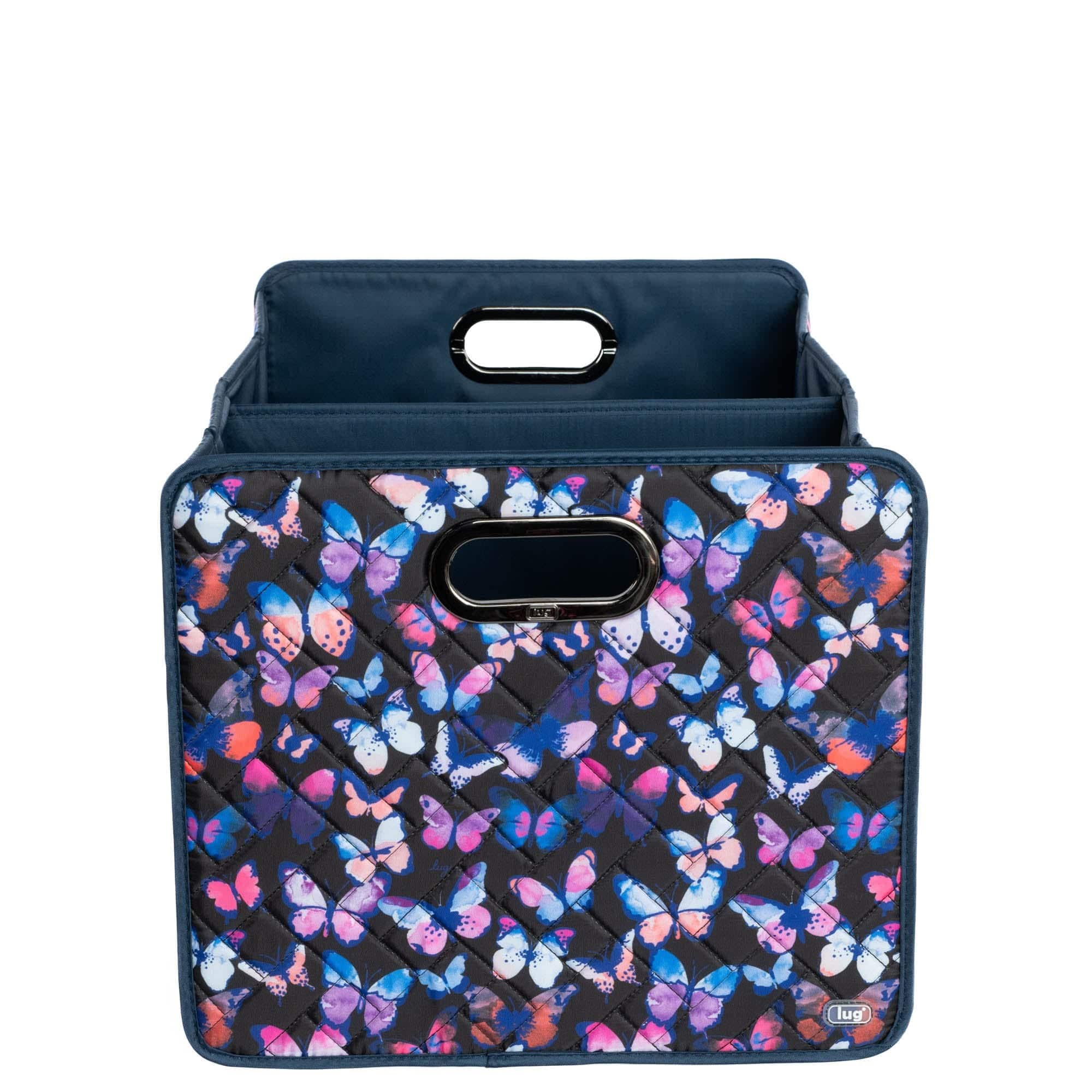 Flatbed 2 Collapsible Multi-Purpose Organizer - WATERCOLOR BUTTERFLIES - Flatbed2_WatercolourButterflies_01