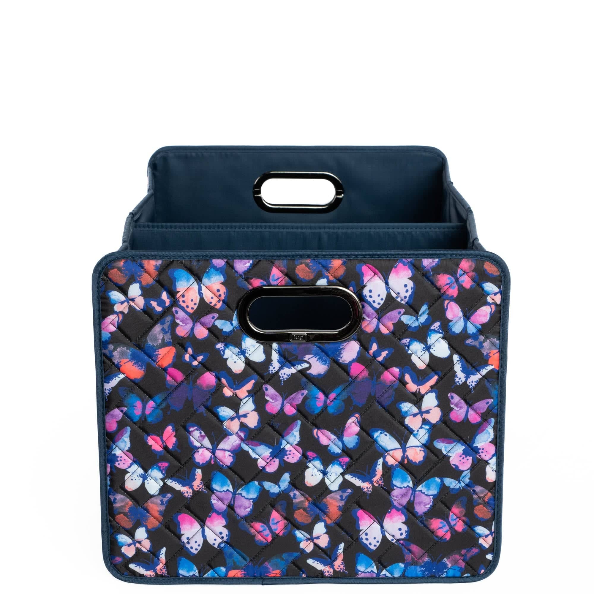 Flatbed 2 Collapsible Multi-Purpose Organizer - WATERCOLOR BUTTERFLIES - Flatbed2_WatercolourButterflies_04