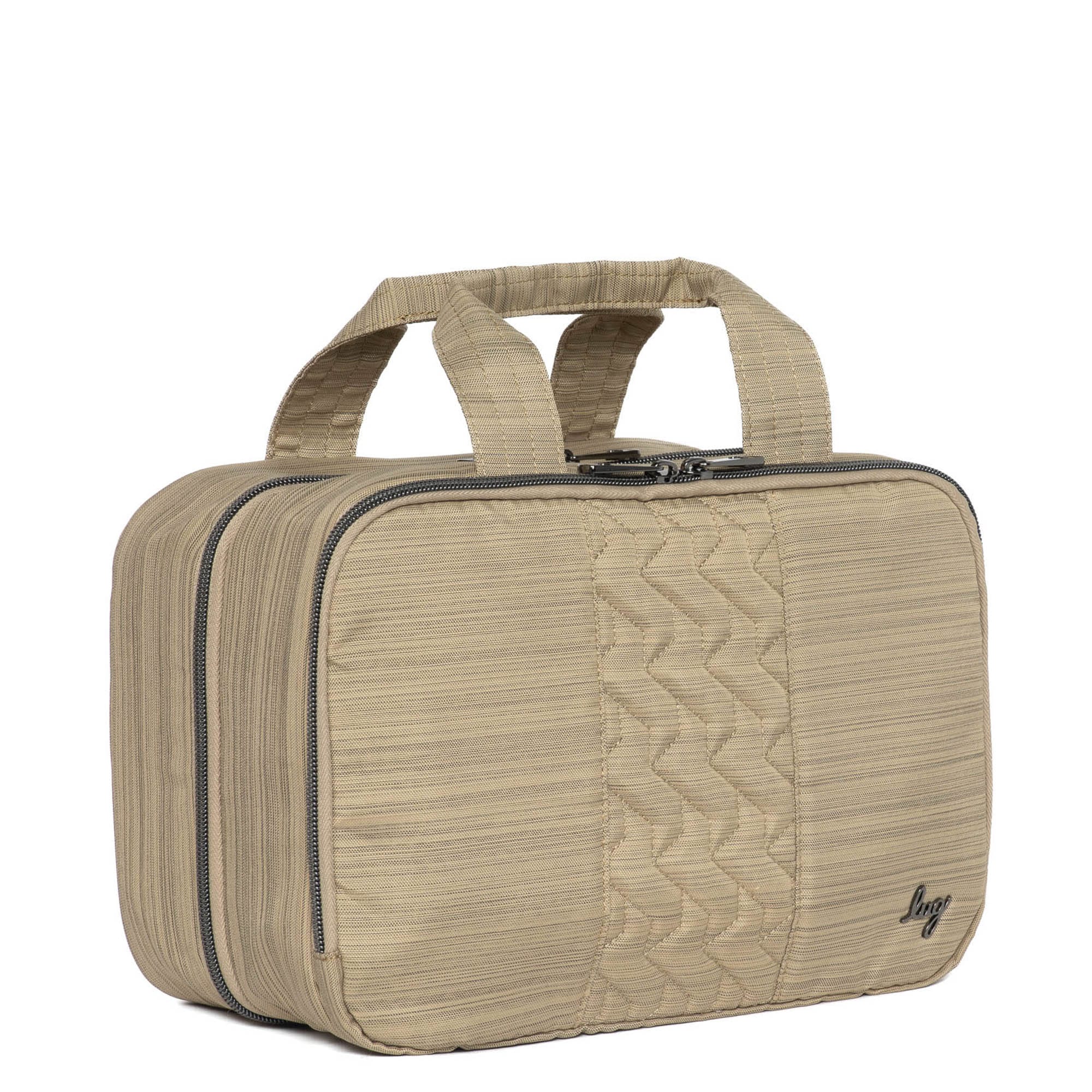 Flatbed Deluxe Cosmetic Case - BRUSHED GOLD - Flatbed_BrushedGold_02